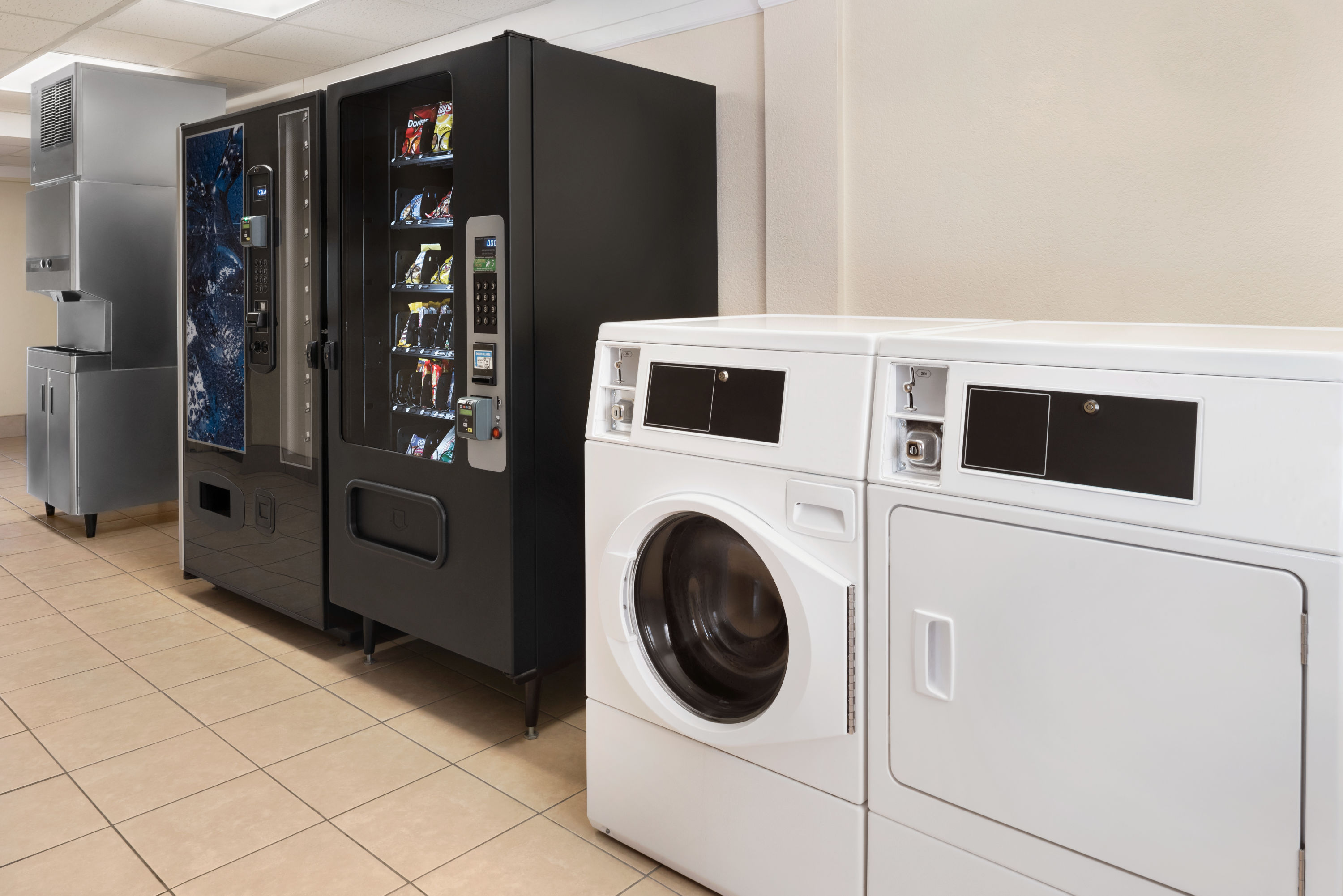 Laundry facilities at Super 8 by Wyndham Des Moines in Des Moines, Iowa