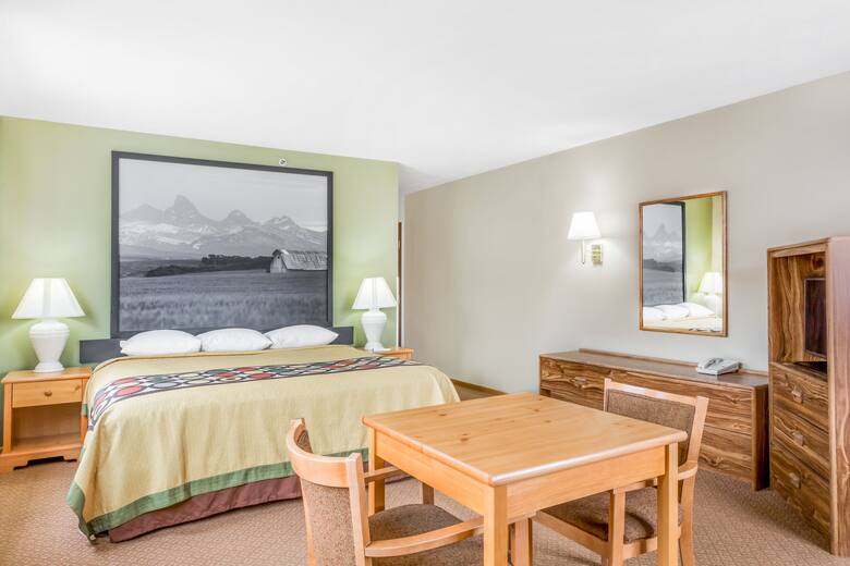 Guest room at the Super 8 Driggs in Driggs, Idaho