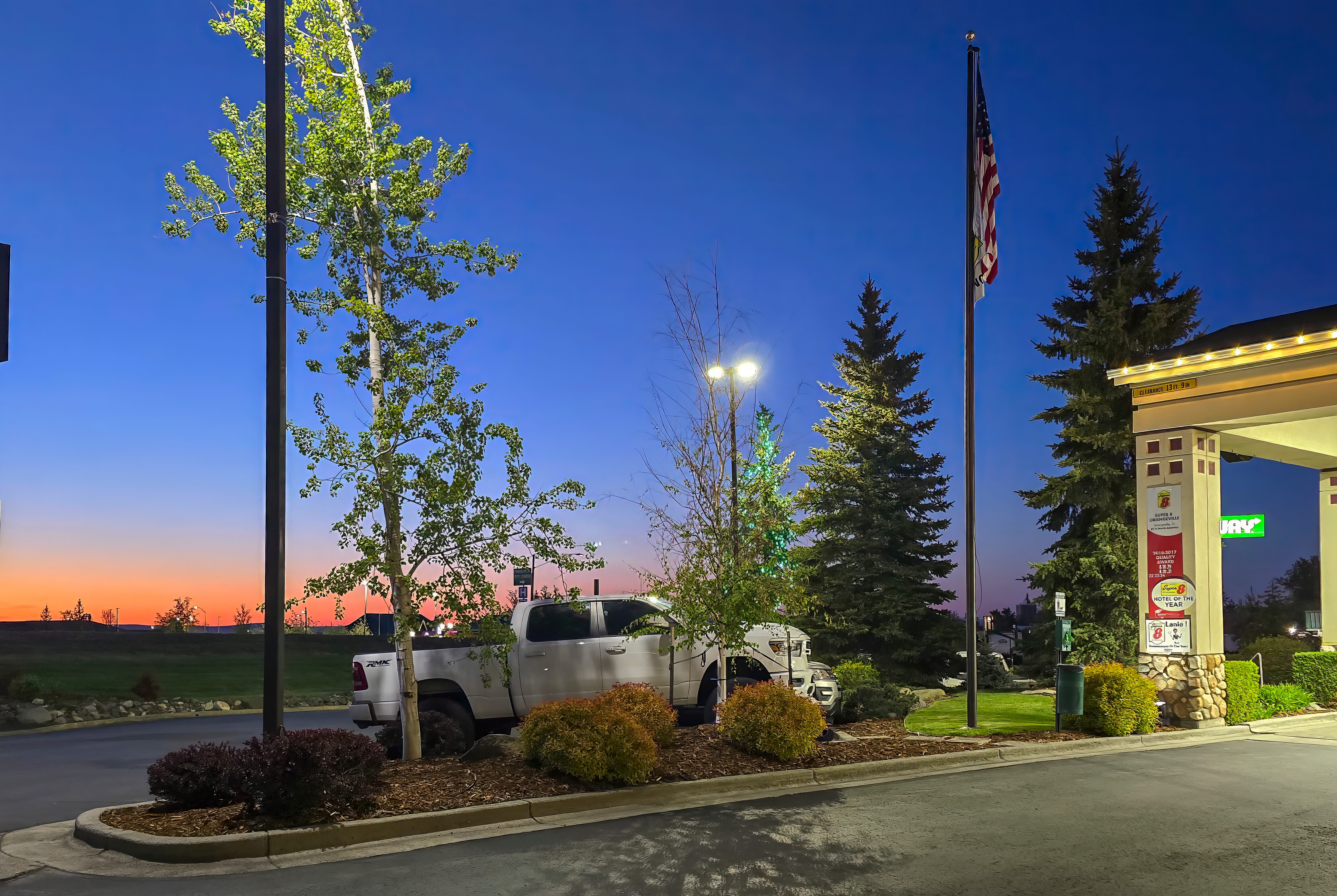Exterior of Super 8 by Wyndham Grangeville hotel in Grangeville, Idaho