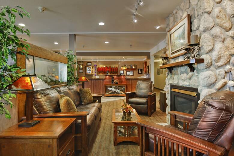 Super 8 Grangeville hotel lobby in Grangeville, Idaho