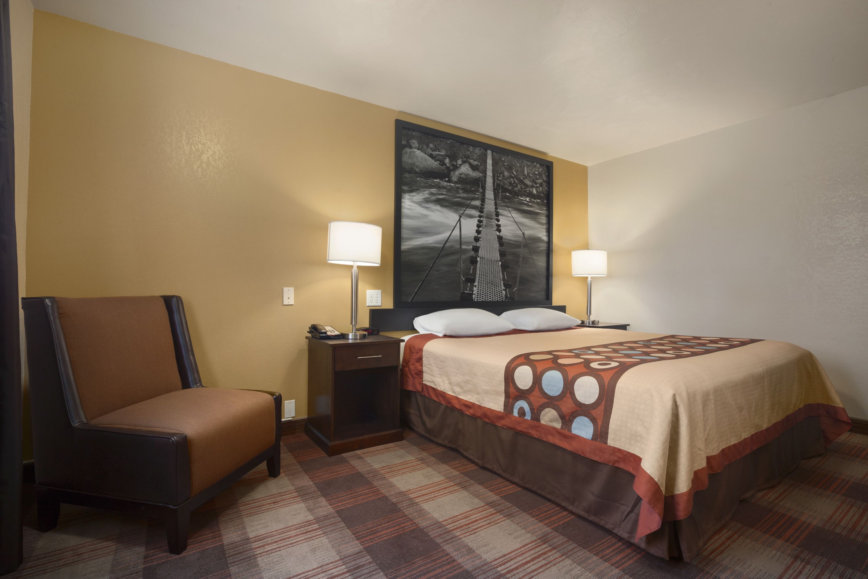 Guest room at the Super 8 by Wyndham Idaho Falls in Idaho Falls, Idaho