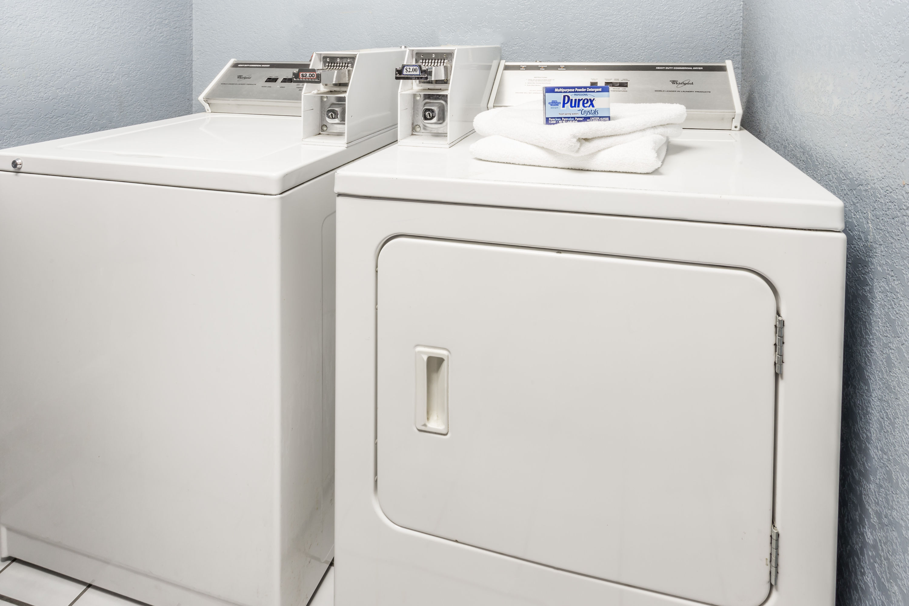 Laundry facilities at Super 8 by Wyndham Bourbonnais/Kankakee Area in Bourbonnais, Illinois