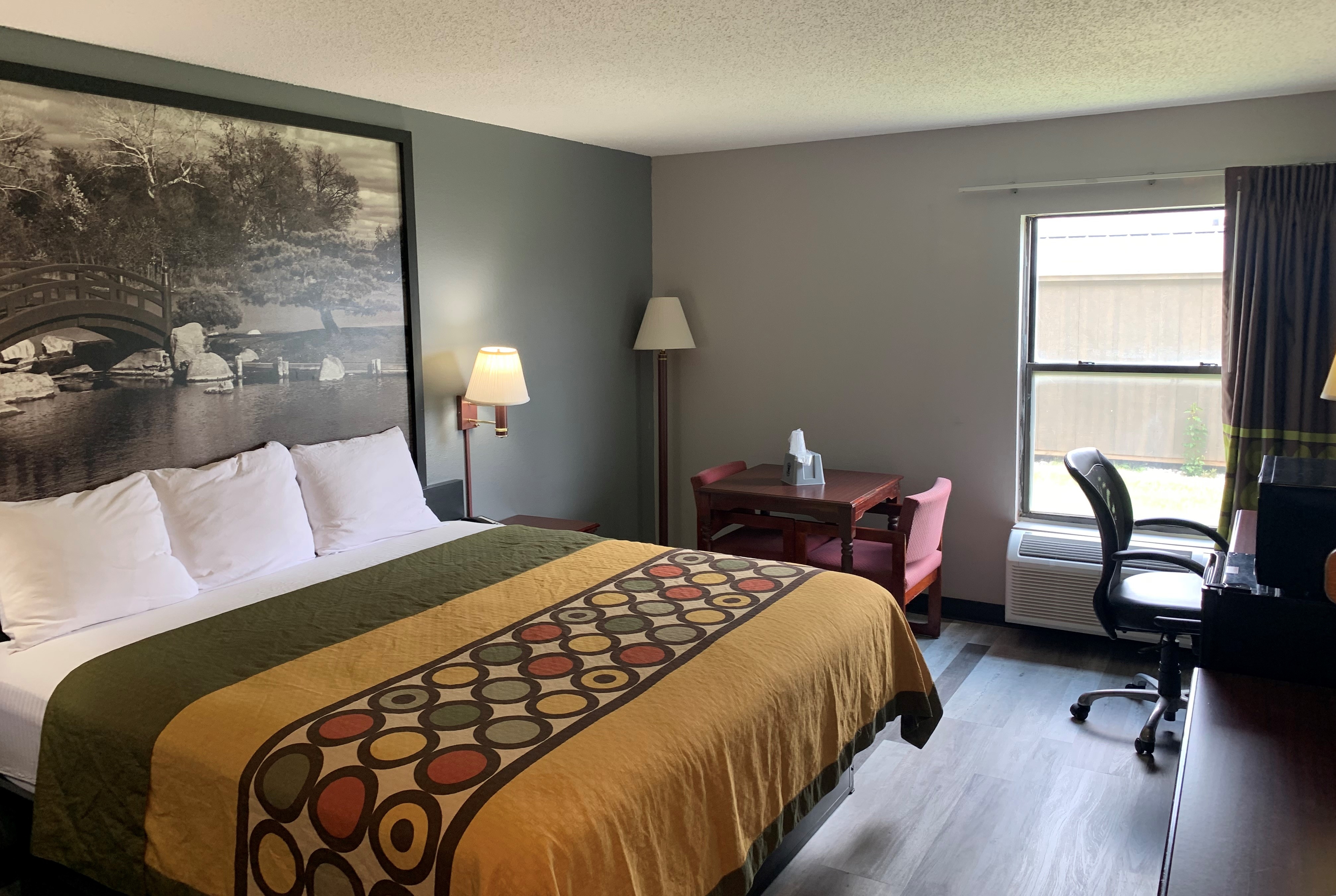 Guest room at the Super 8 by Wyndham Chenoa in chenoa, Illinois