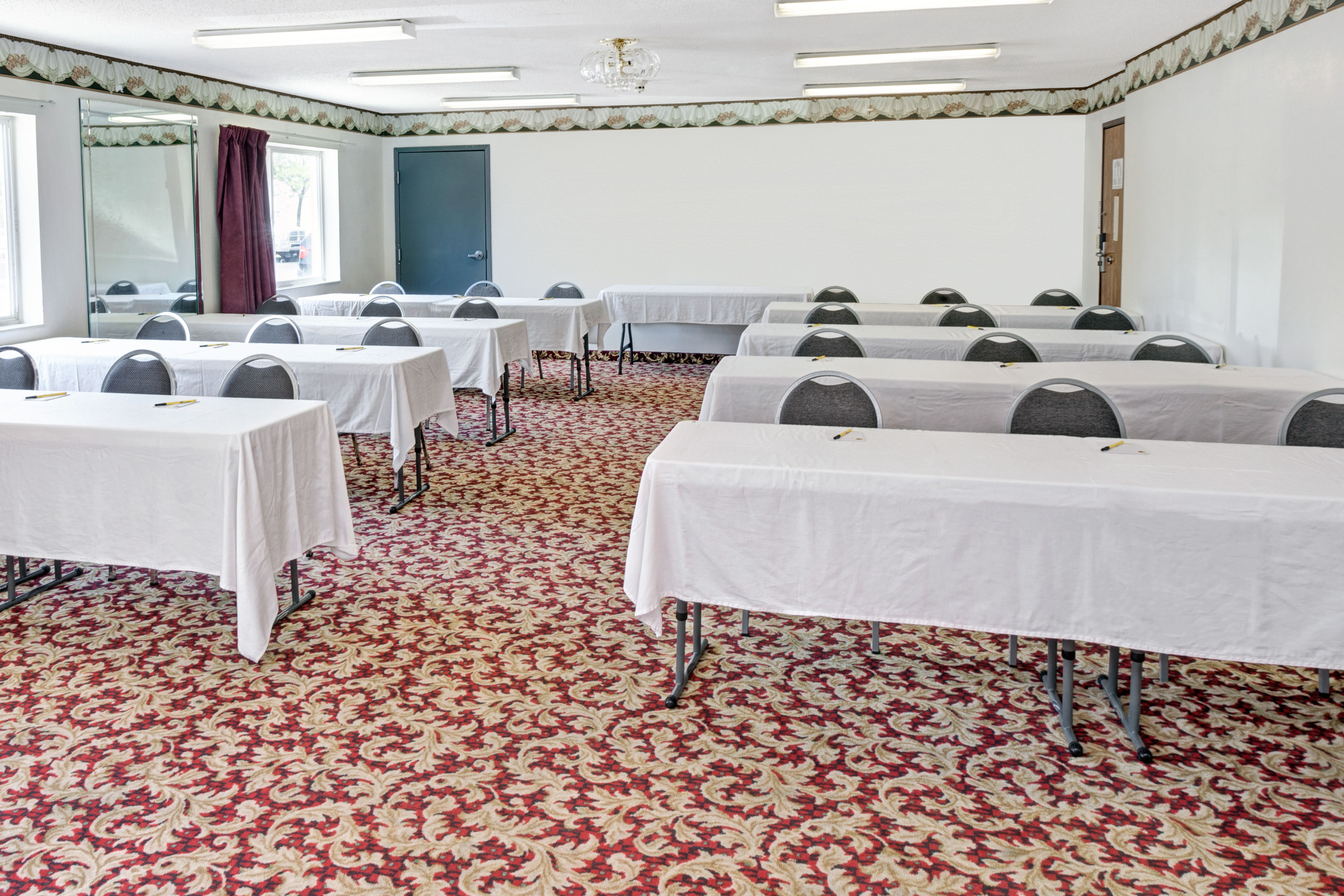 Meeting room at Super 8 by Wyndham Chicago O'Hare Airport in Elk Grove Village, Illinois