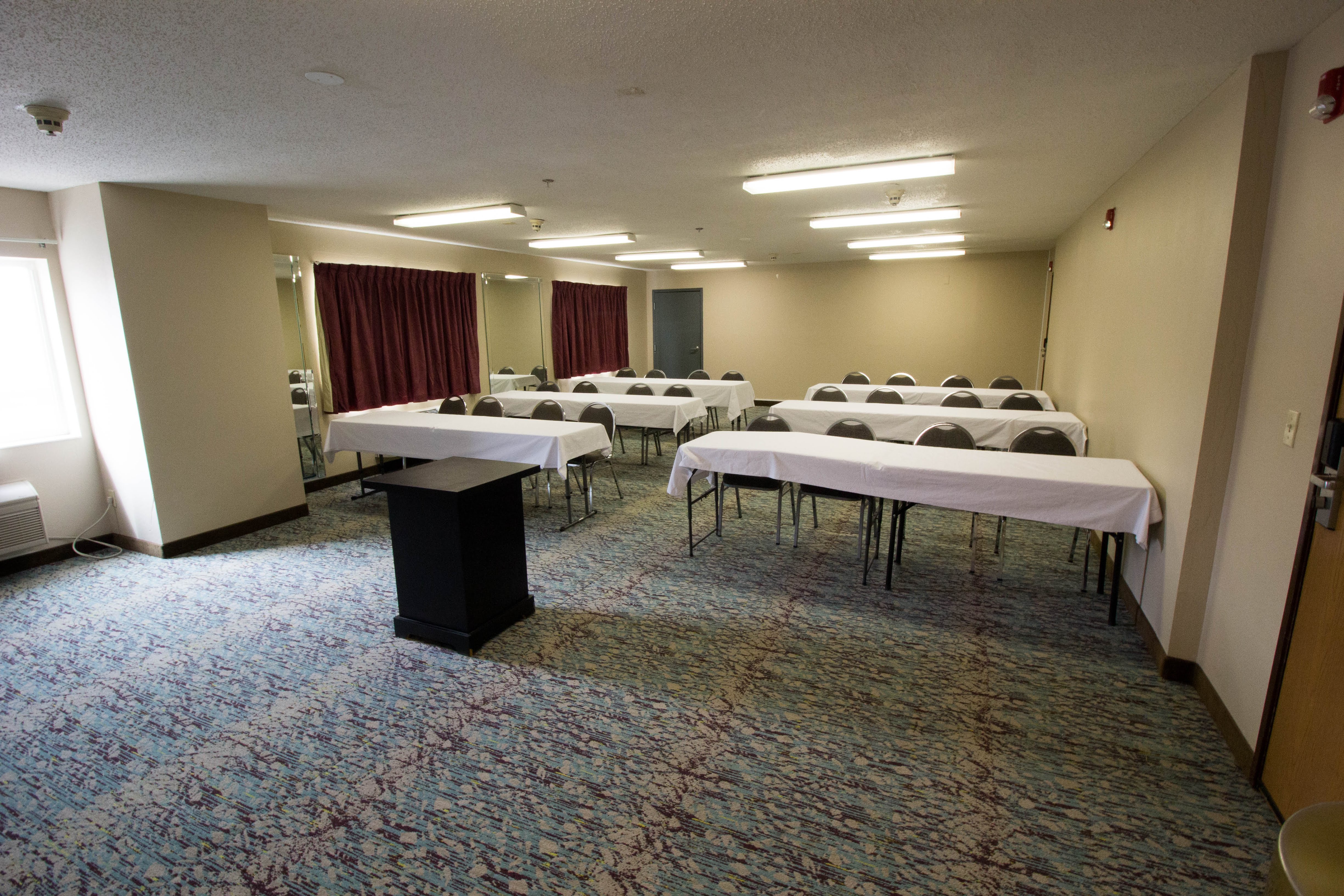 Meeting room at Super 8 by Wyndham Chicago O'Hare Airport in Elk Grove Village, Illinois