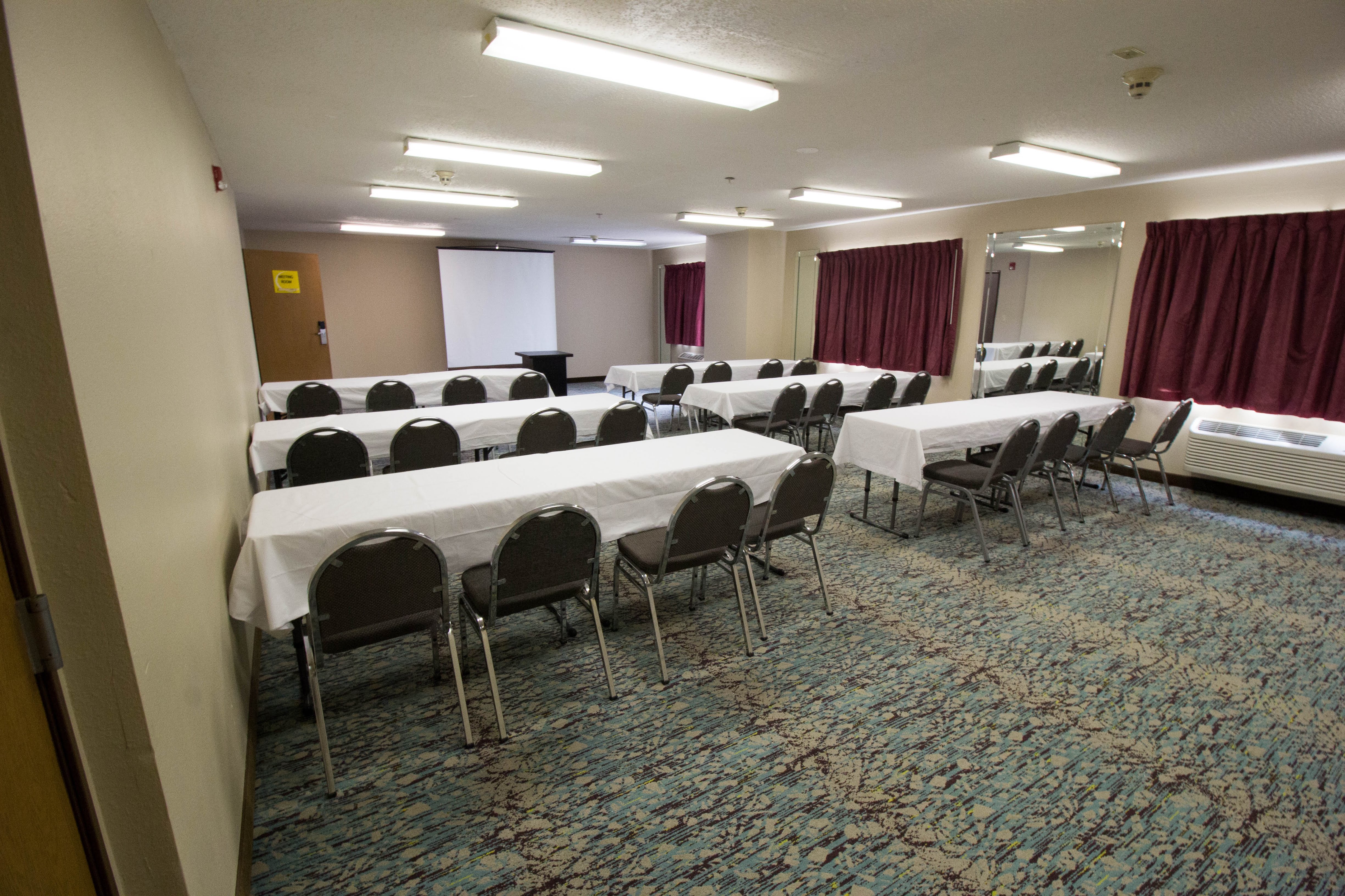 Meeting room at Super 8 by Wyndham Chicago O'Hare Airport in Elk Grove Village, Illinois