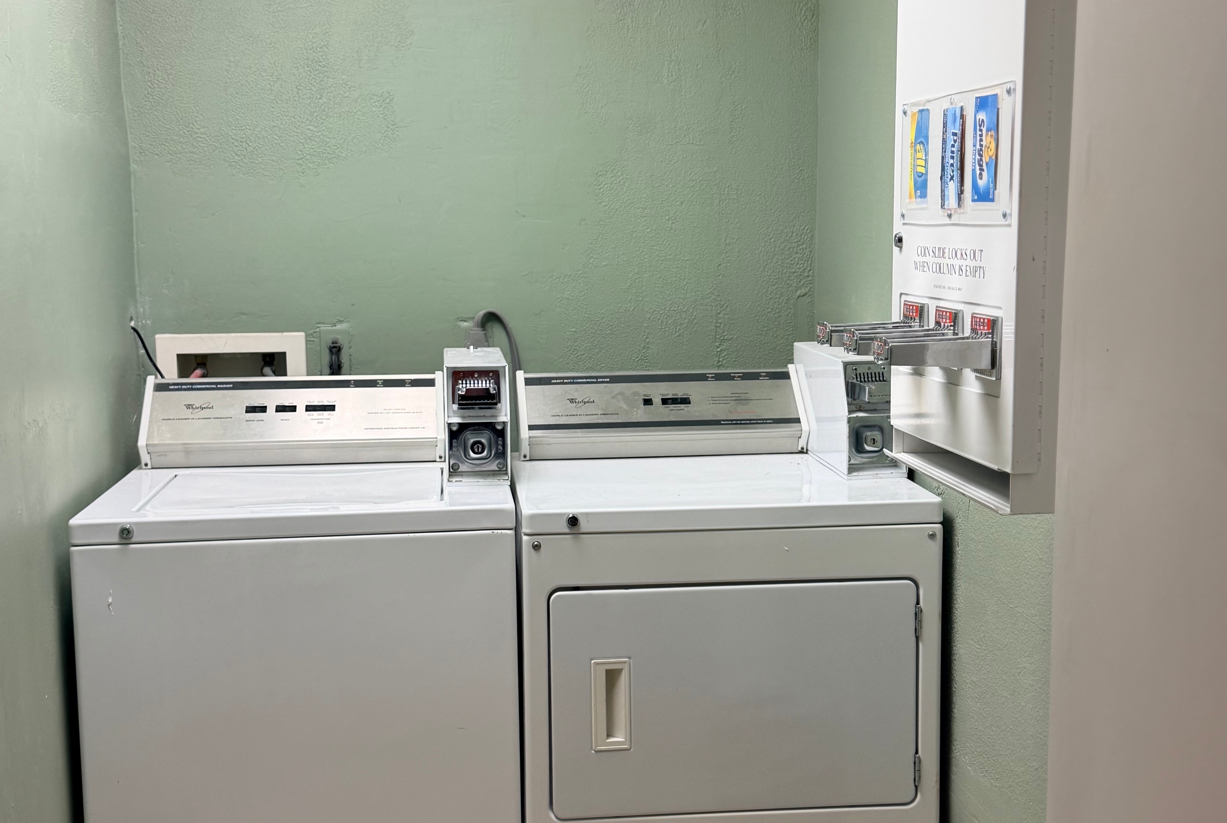 Laundry facilities at Super 8 by Wyndham Macomb in Macomb, Illinois