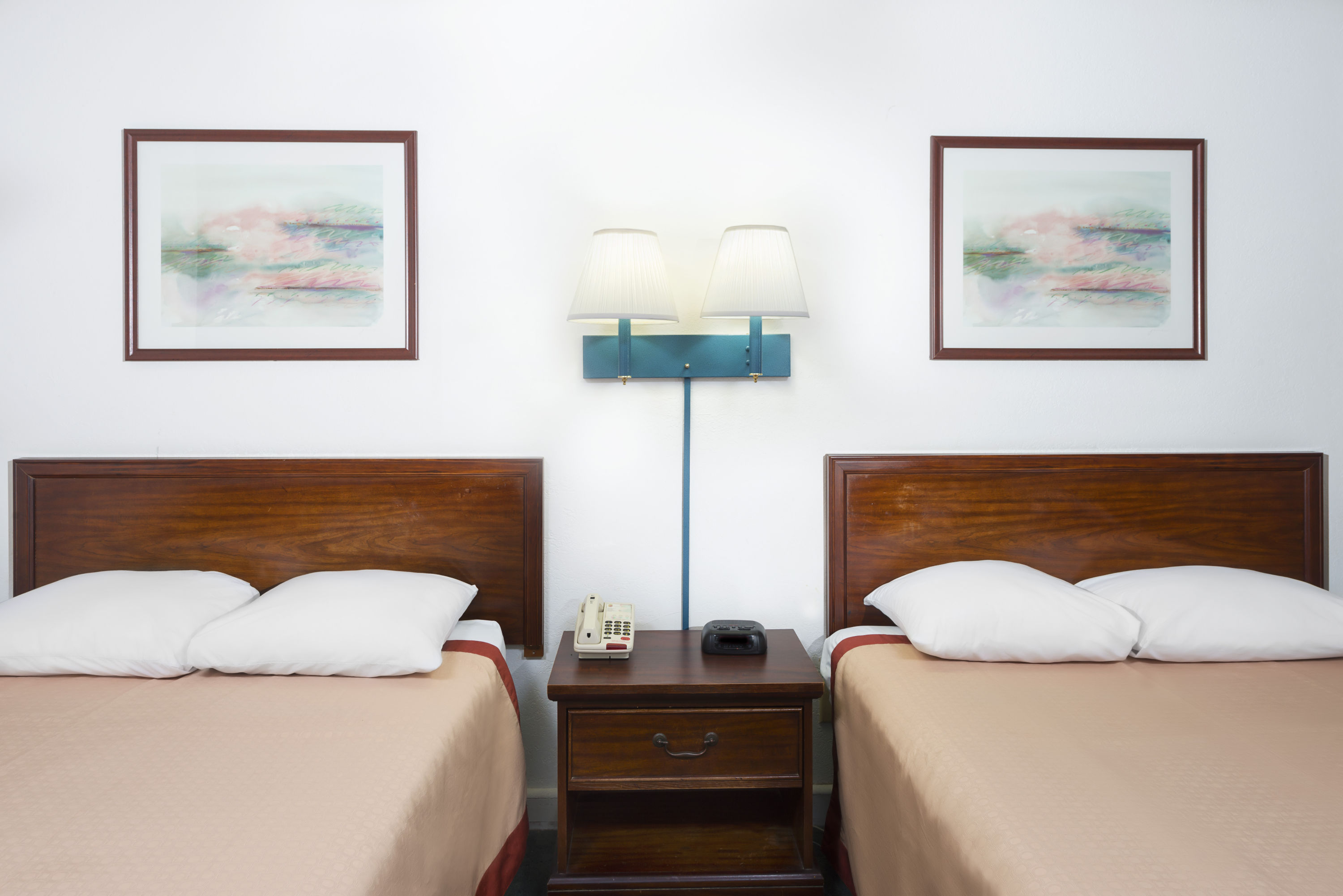 Guest room at the Super 8 by Wyndham Taylorville IL in Taylorville, Illinois