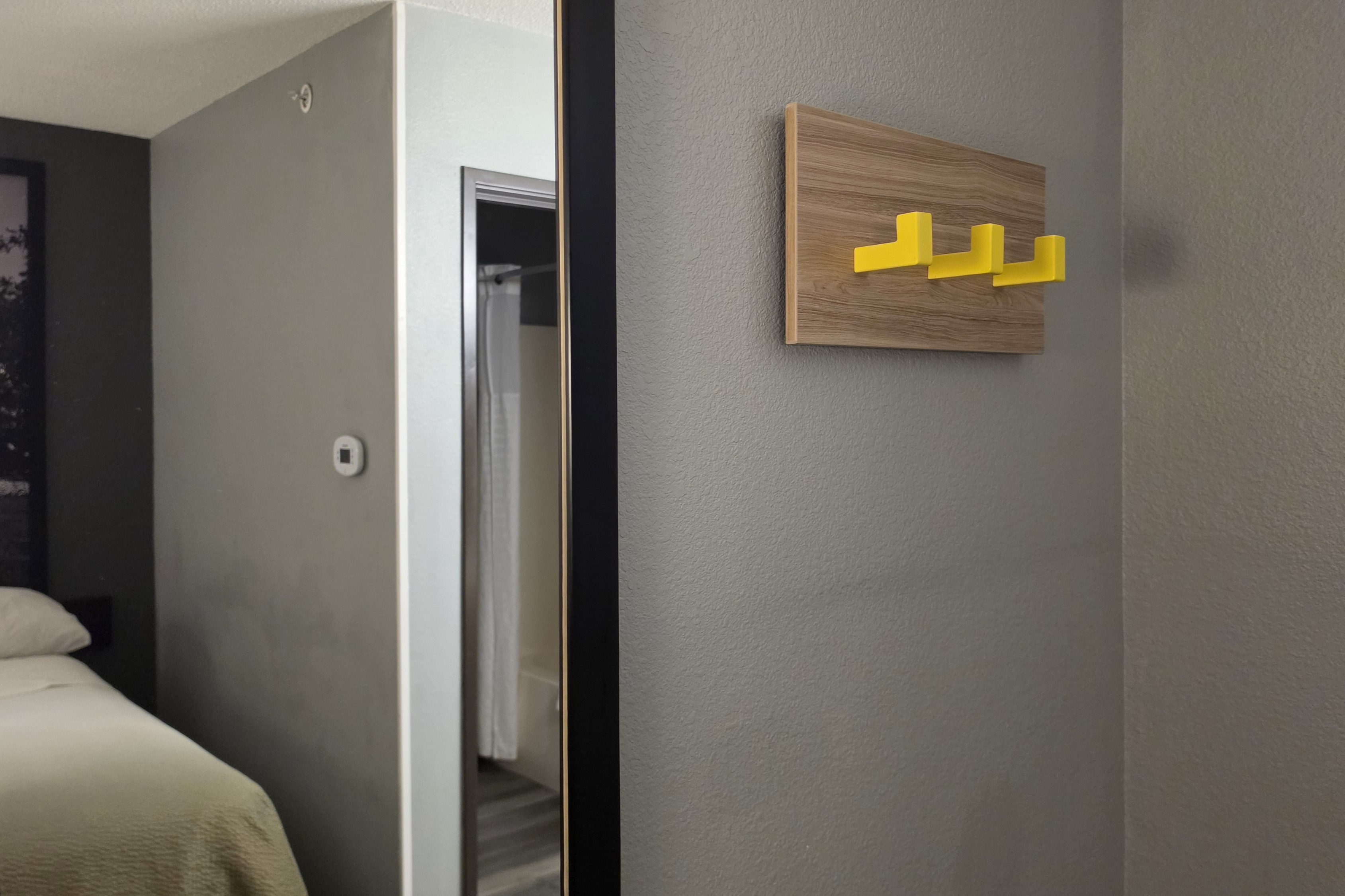 Guest room at the Super 8 by Wyndham Cloverdale IN in Cloverdale, Indiana