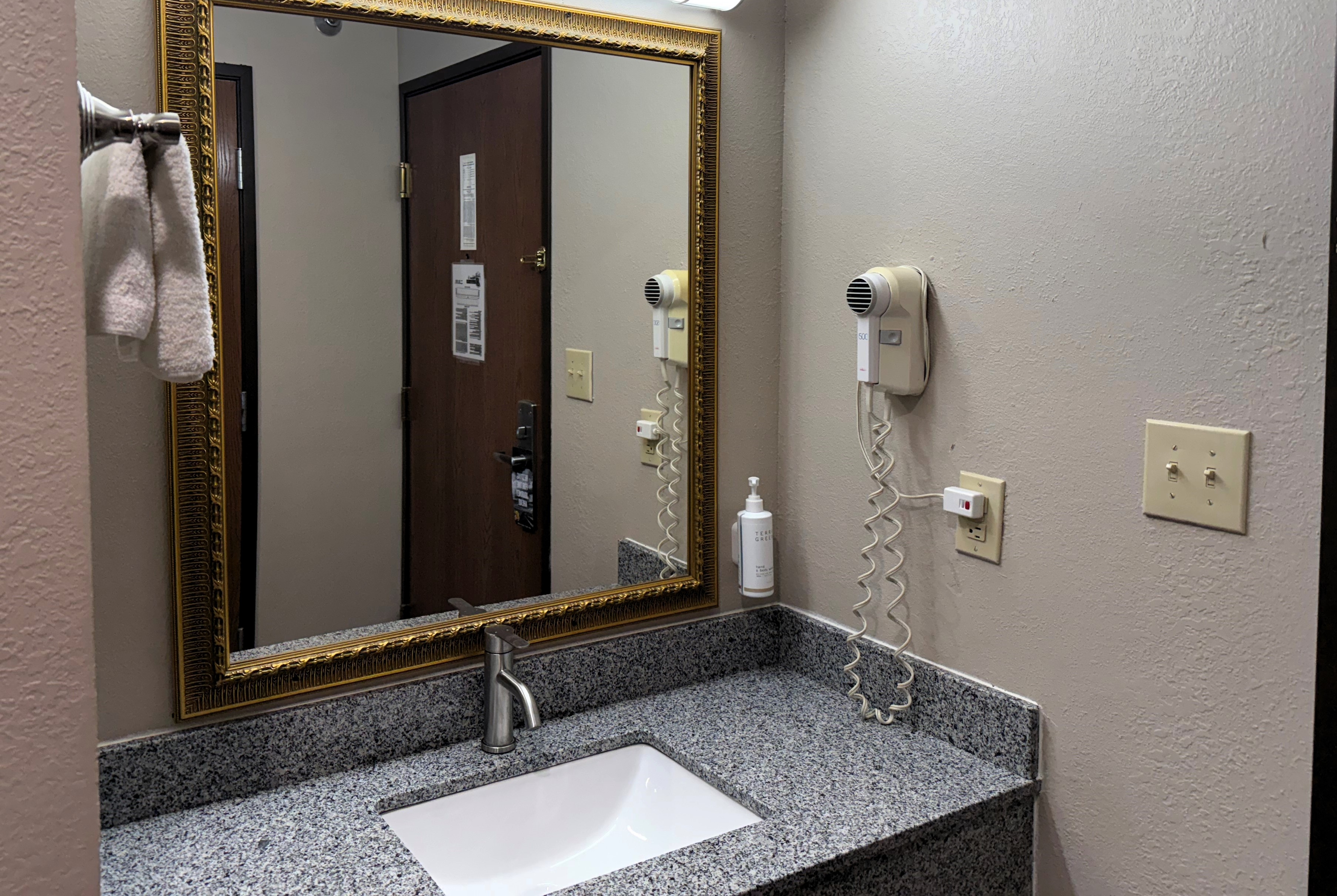 Guest room at the Super 8 by Wyndham Frankfort IN in Frankfort, Indiana