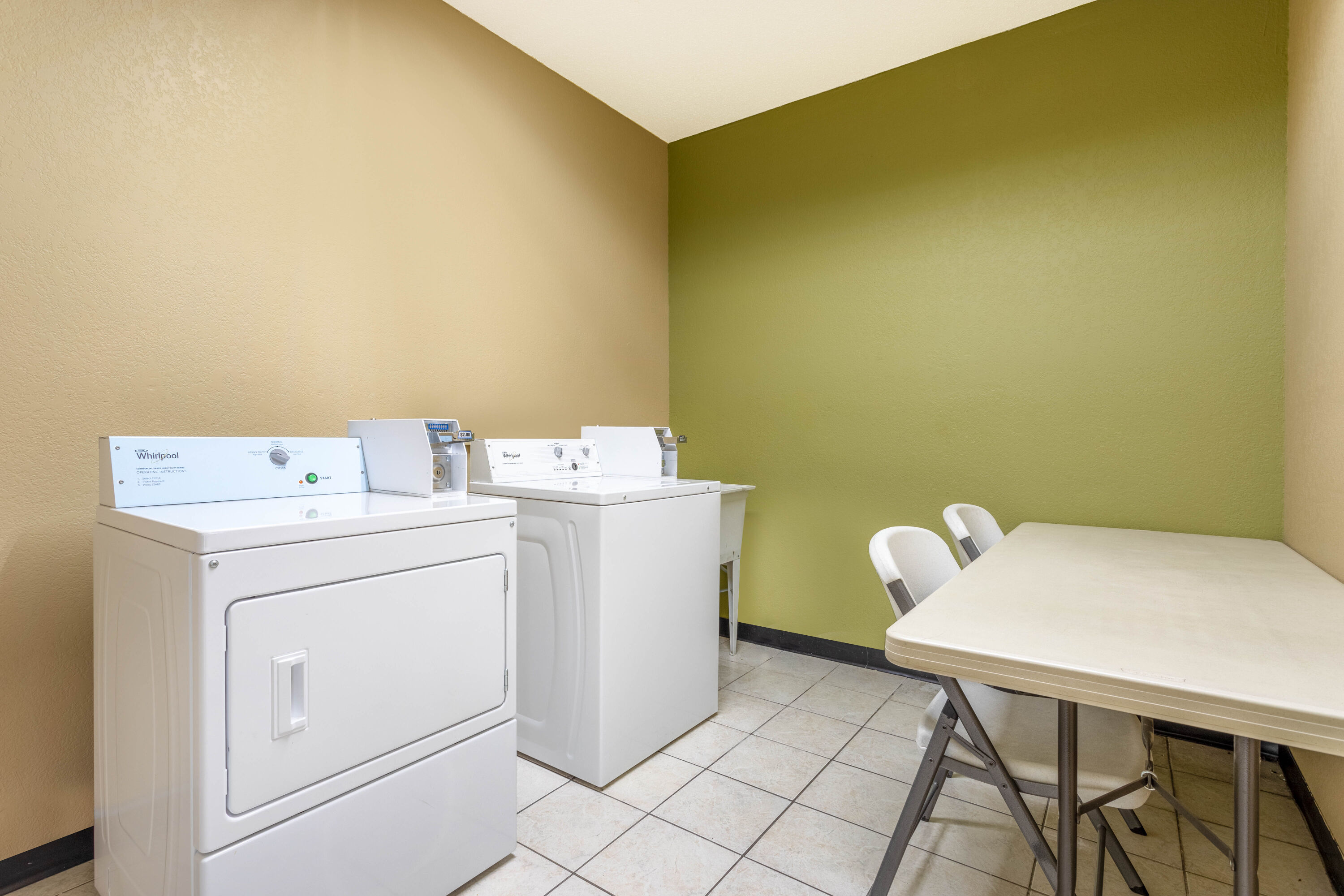 Laundry facilities at Super 8 by Wyndham Goshen in Goshen, Indiana