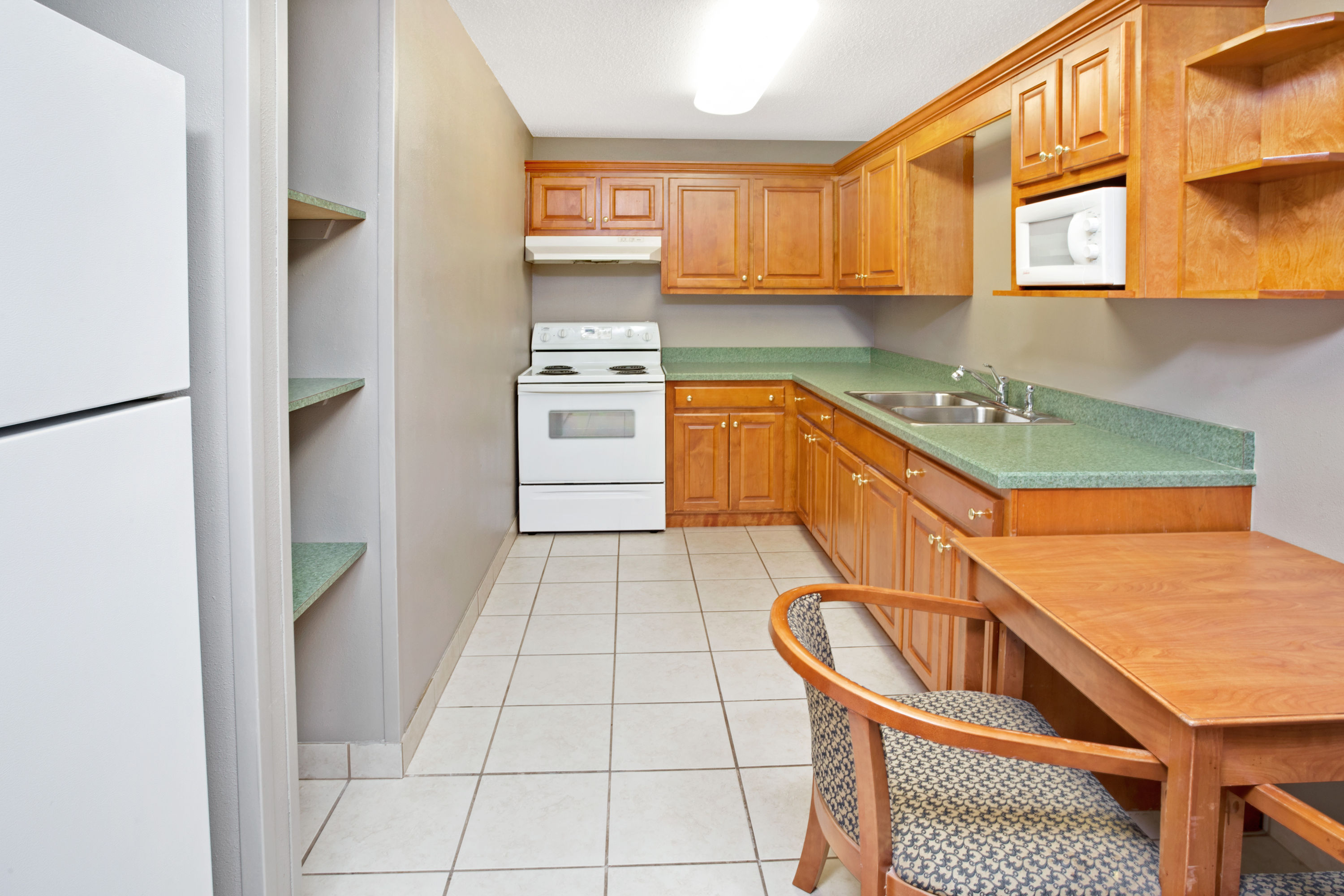 Guest room at the Super 8 by Wyndham South Bend in South Bend, Indiana