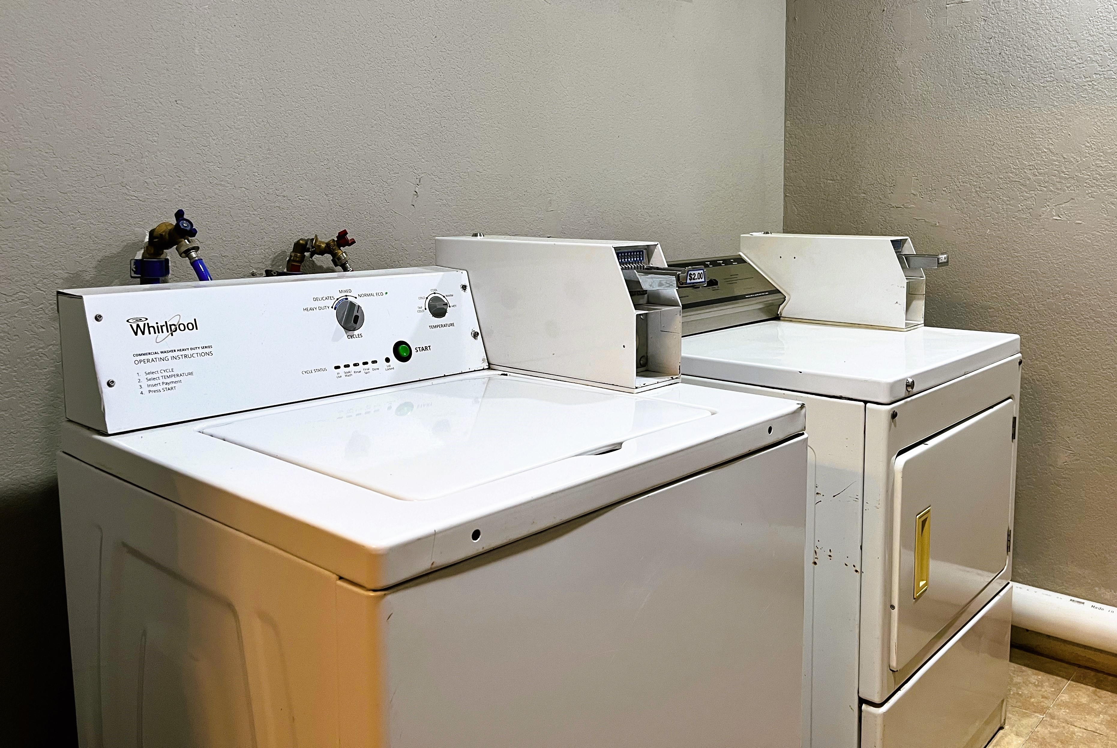Laundry facilities at Super 8 by Wyndham Vincennes in Vincennes, Indiana