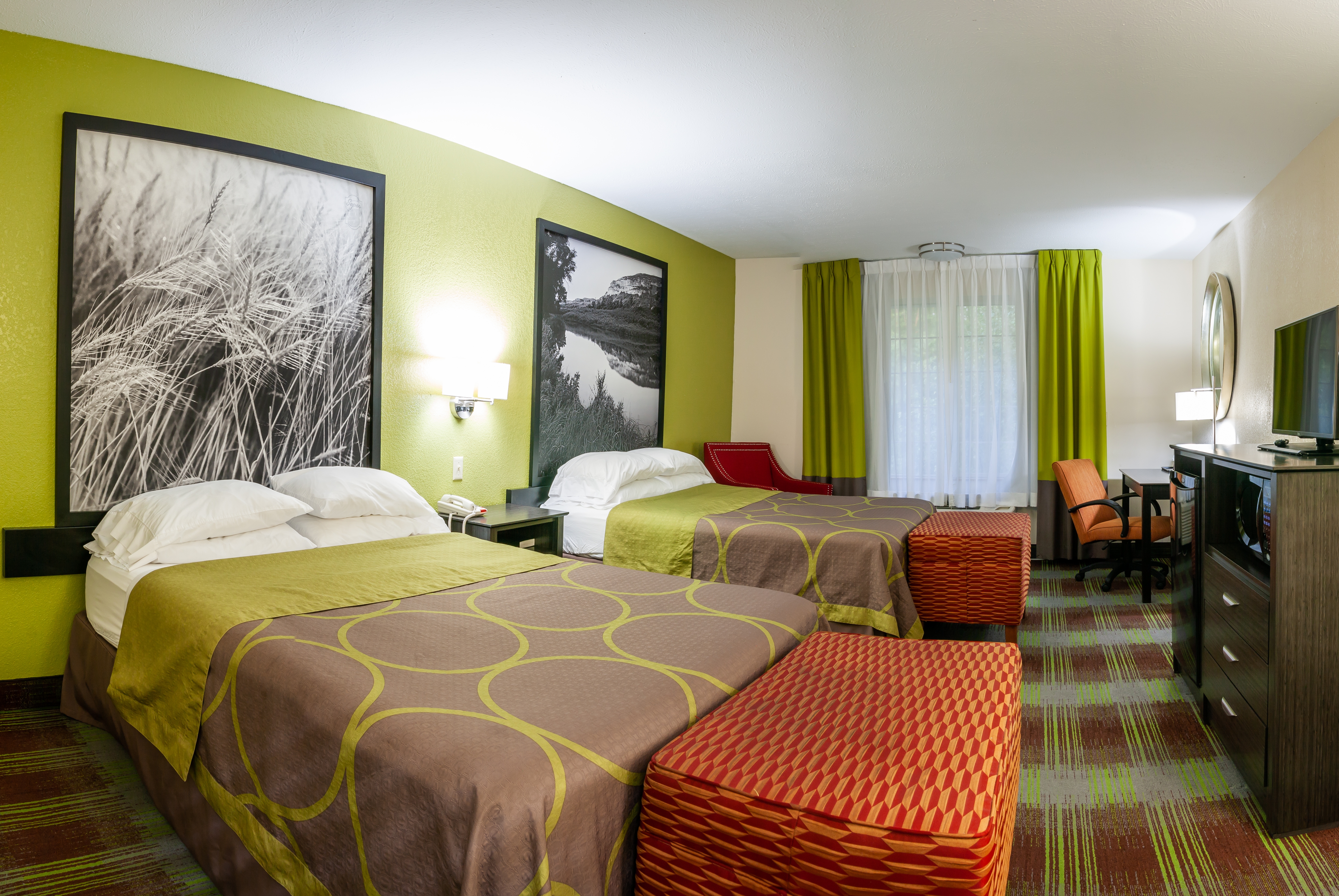 Guest room at the Super 8 by Wyndham Arkansas City KS in Arkansas City, Kansas