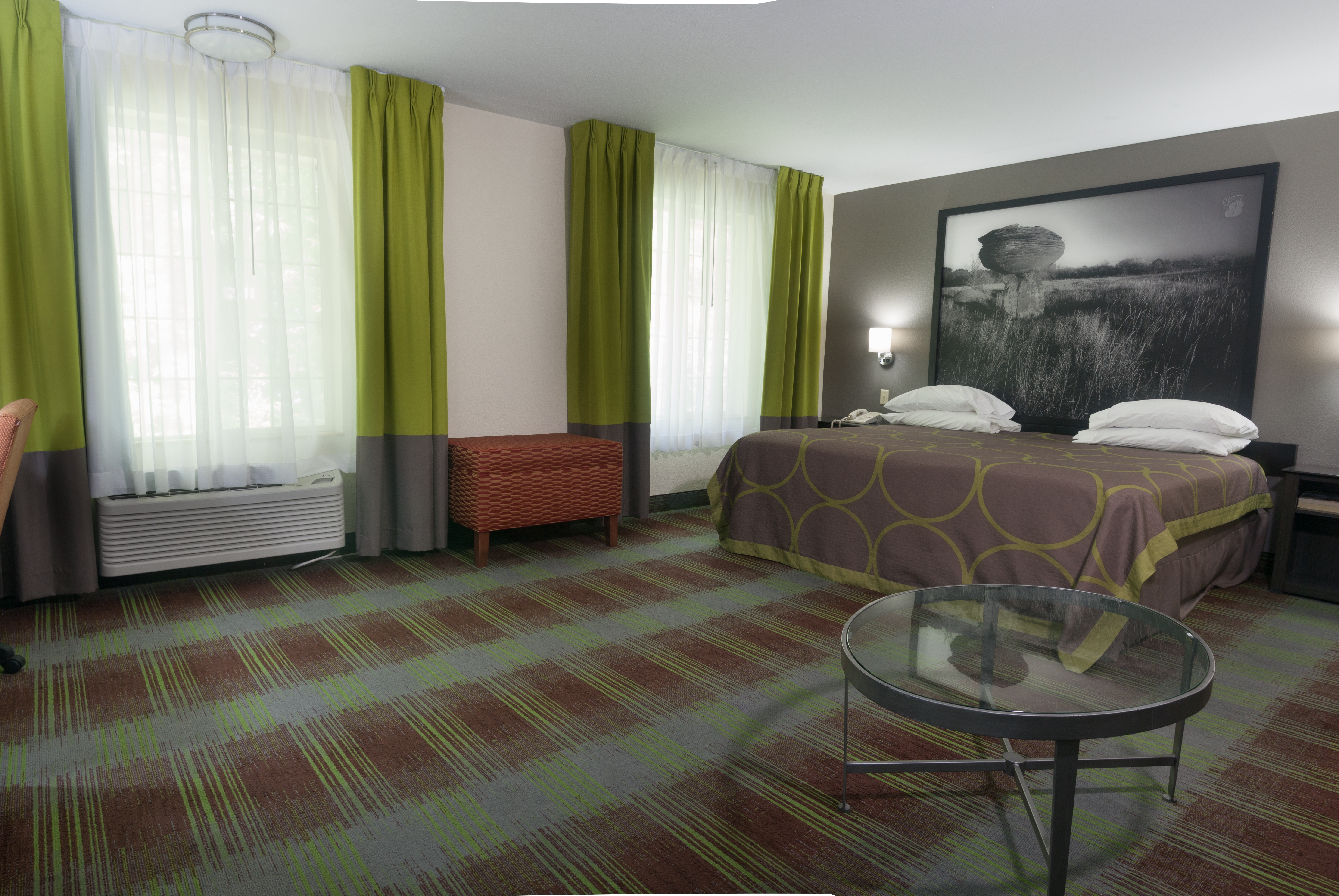 Guest room at the Super 8 by Wyndham Arkansas City KS in Arkansas City, Kansas