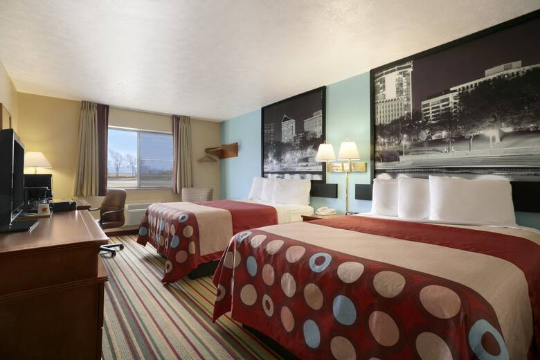 Guest room at the Super 8 Park City/North Wichita Area in Park City, Kansas