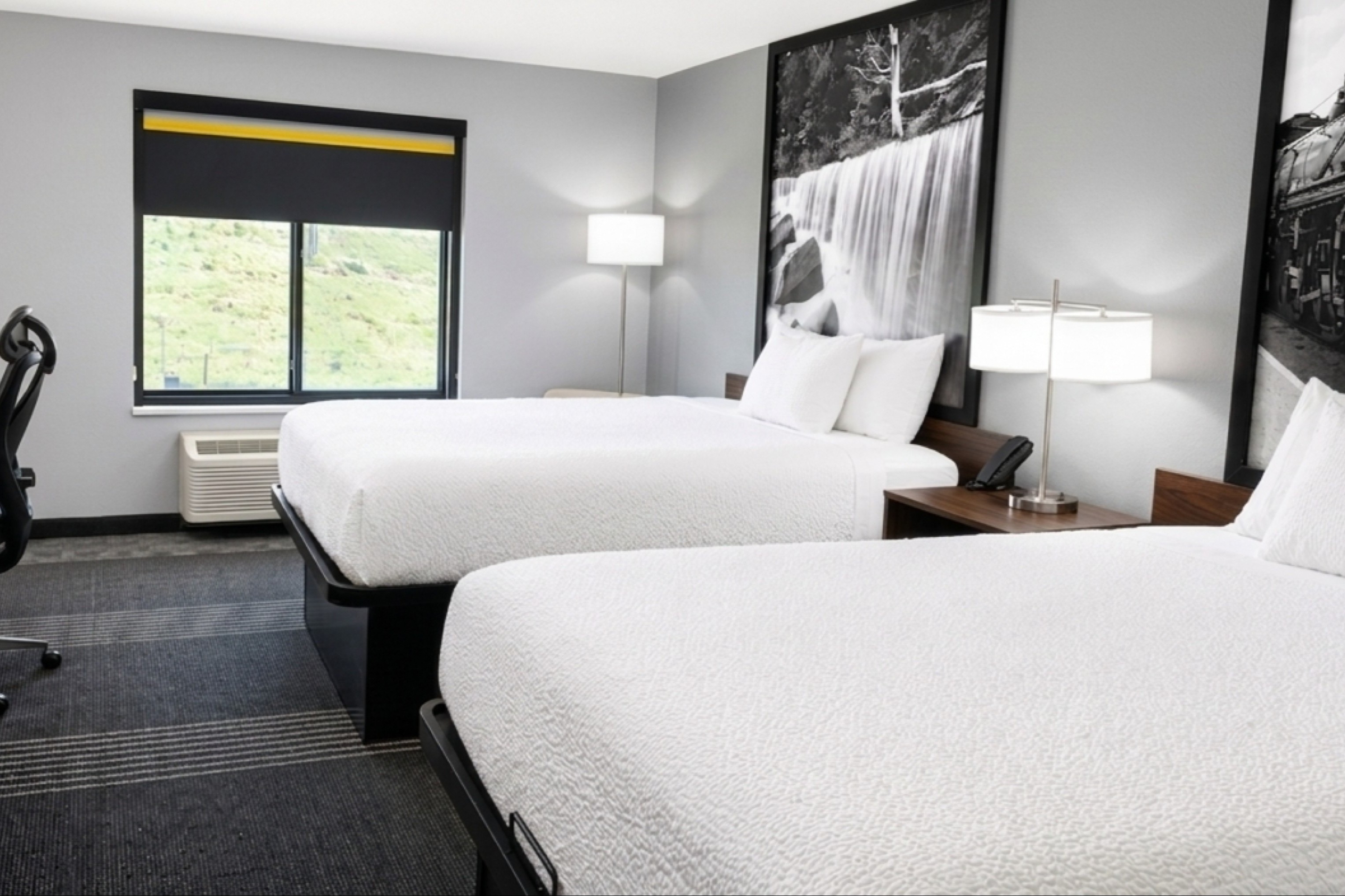 Guest room at the Super 8 by Wyndham Salina I-70 in Salina, Kansas