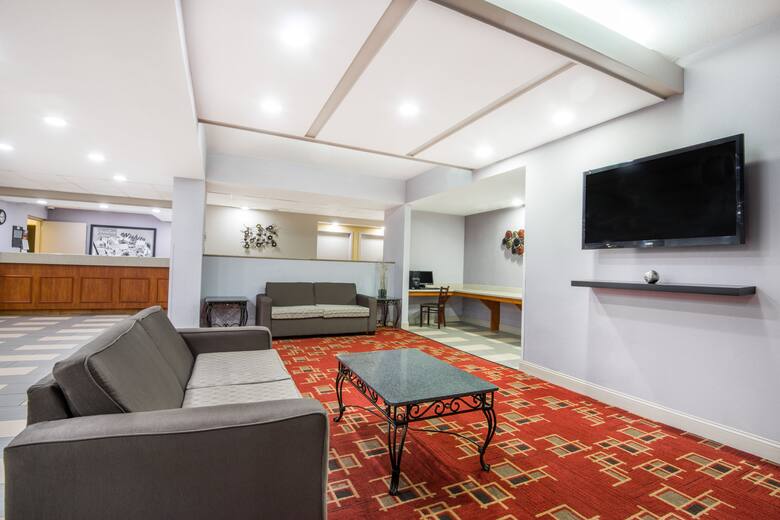 Super 8 Wichita South hotel lobby in Wichita, Kansas