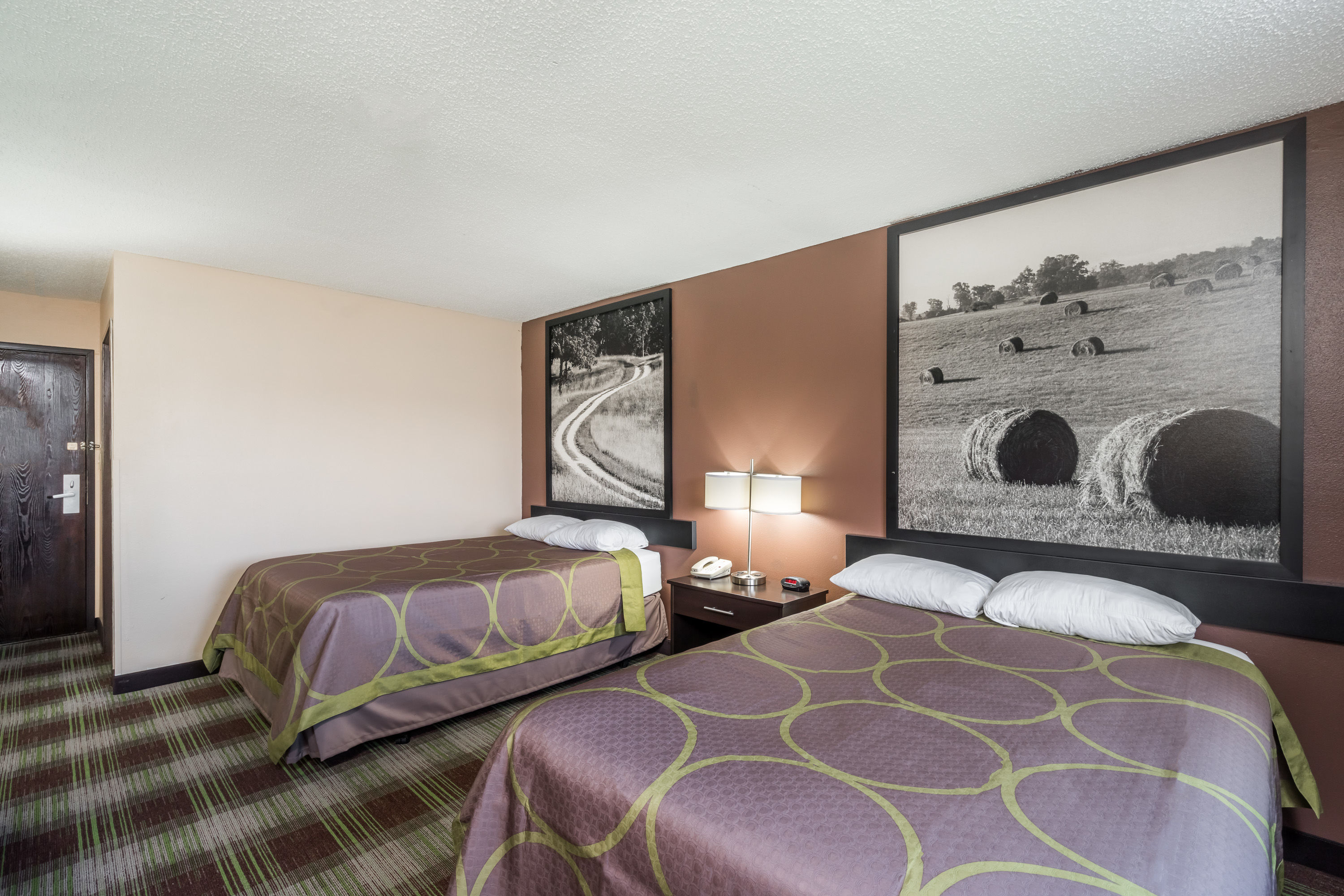 Guest room at the Super 8 by Wyndham Campbellsville KY in Campbellsville, Kentucky