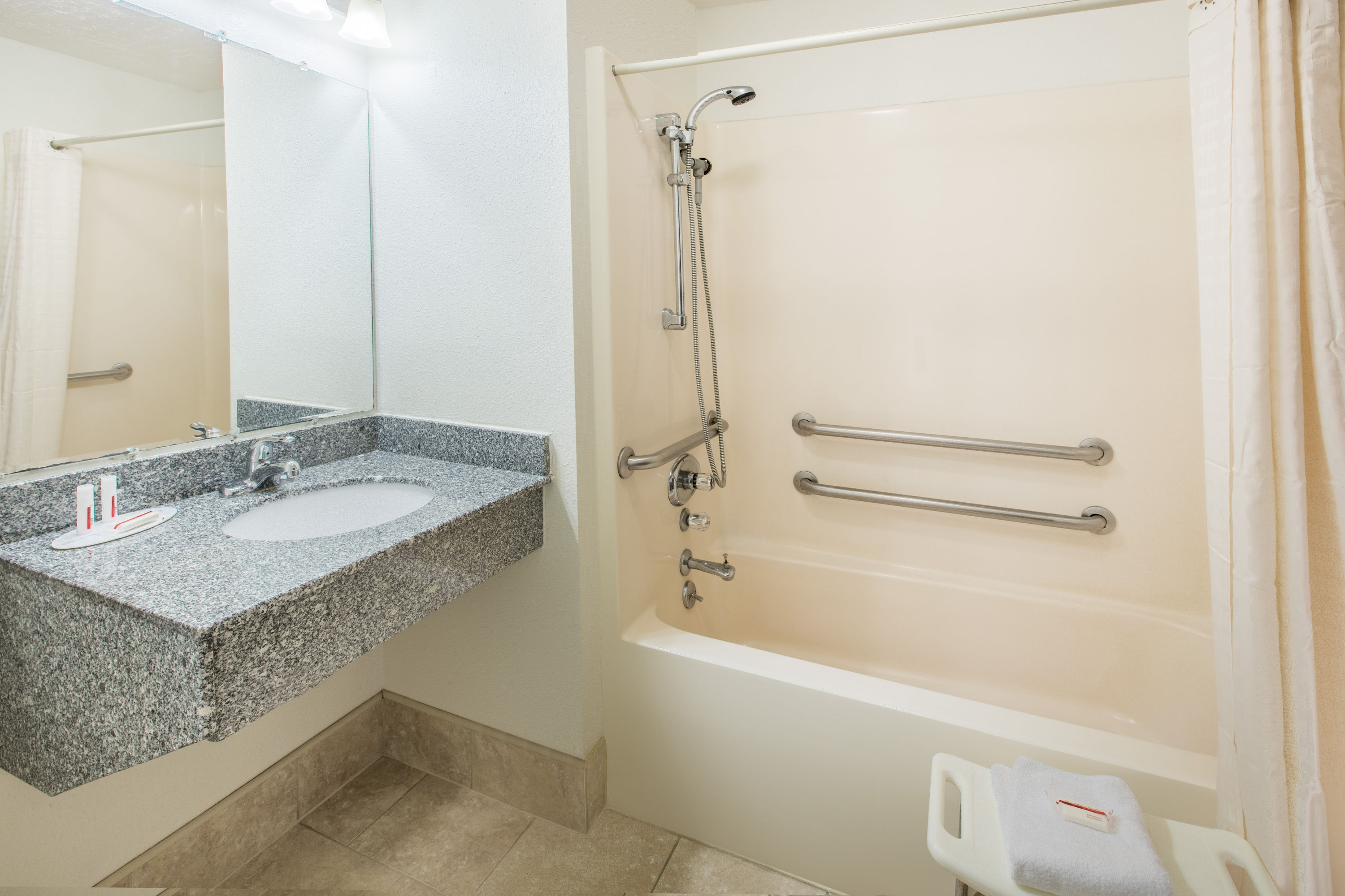 Guest room at the Super 8 by Wyndham Danville in Danville, Kentucky