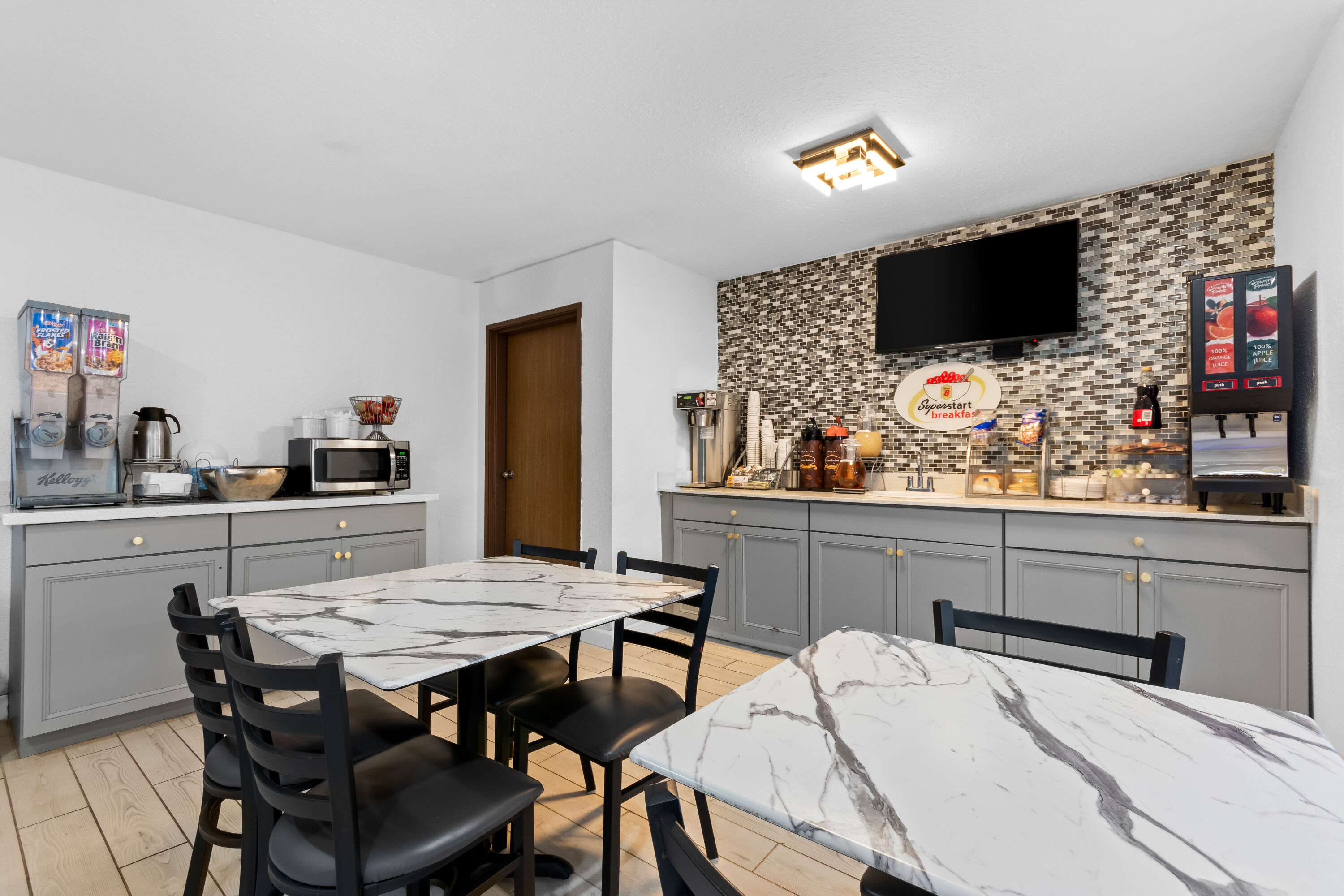 Free breakfast at Super 8 by Wyndham Elizabethtown in Elizabethtown, Kentucky