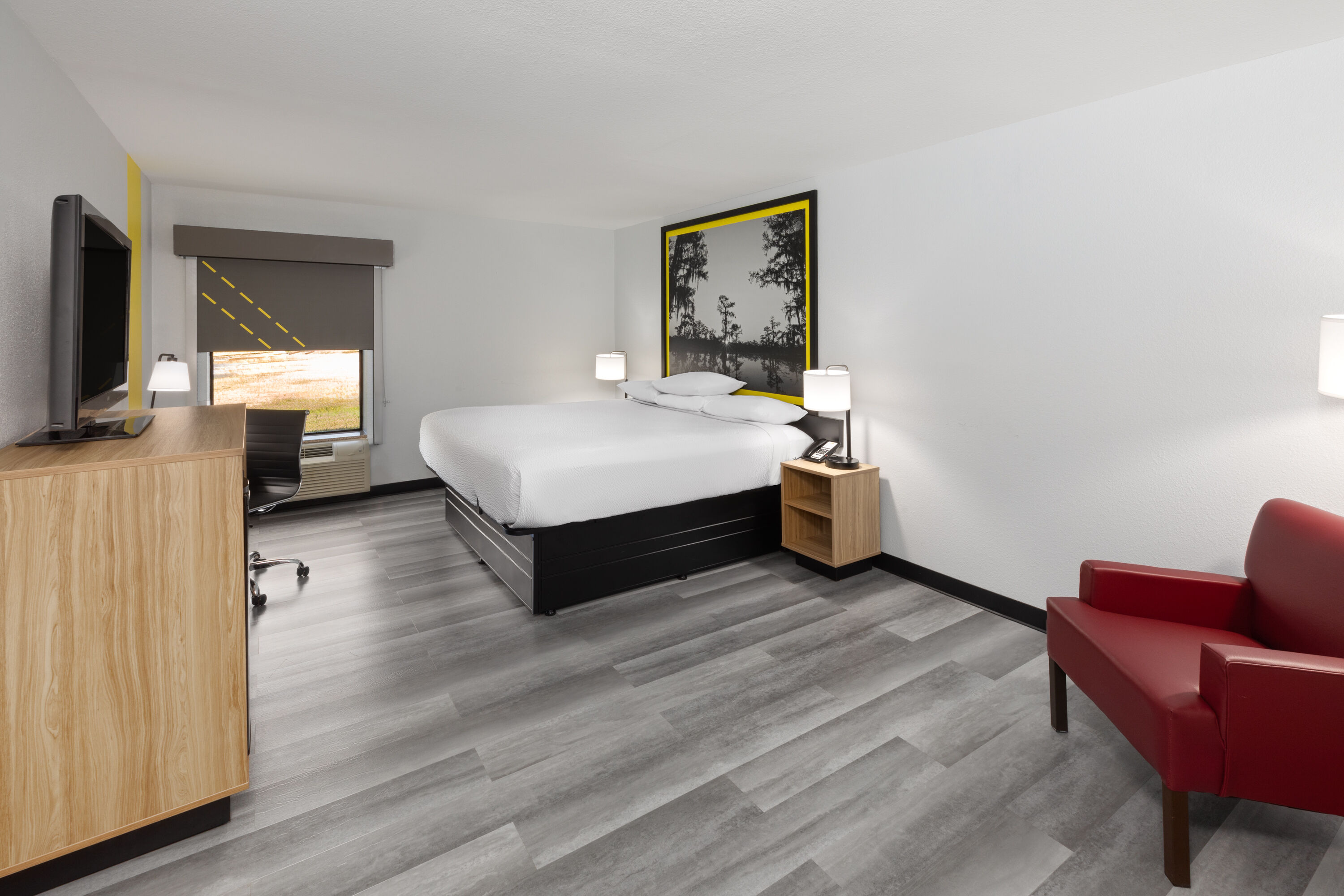 Guest room at the Super 8 by Wyndham Alexandria LA in Alexandria, Louisiana