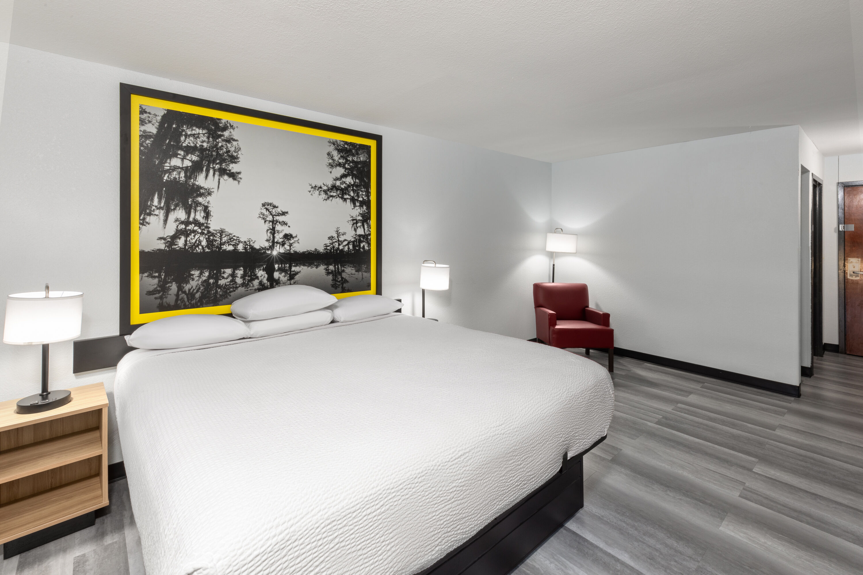 Guest room at the Super 8 by Wyndham Alexandria LA in Alexandria, Louisiana