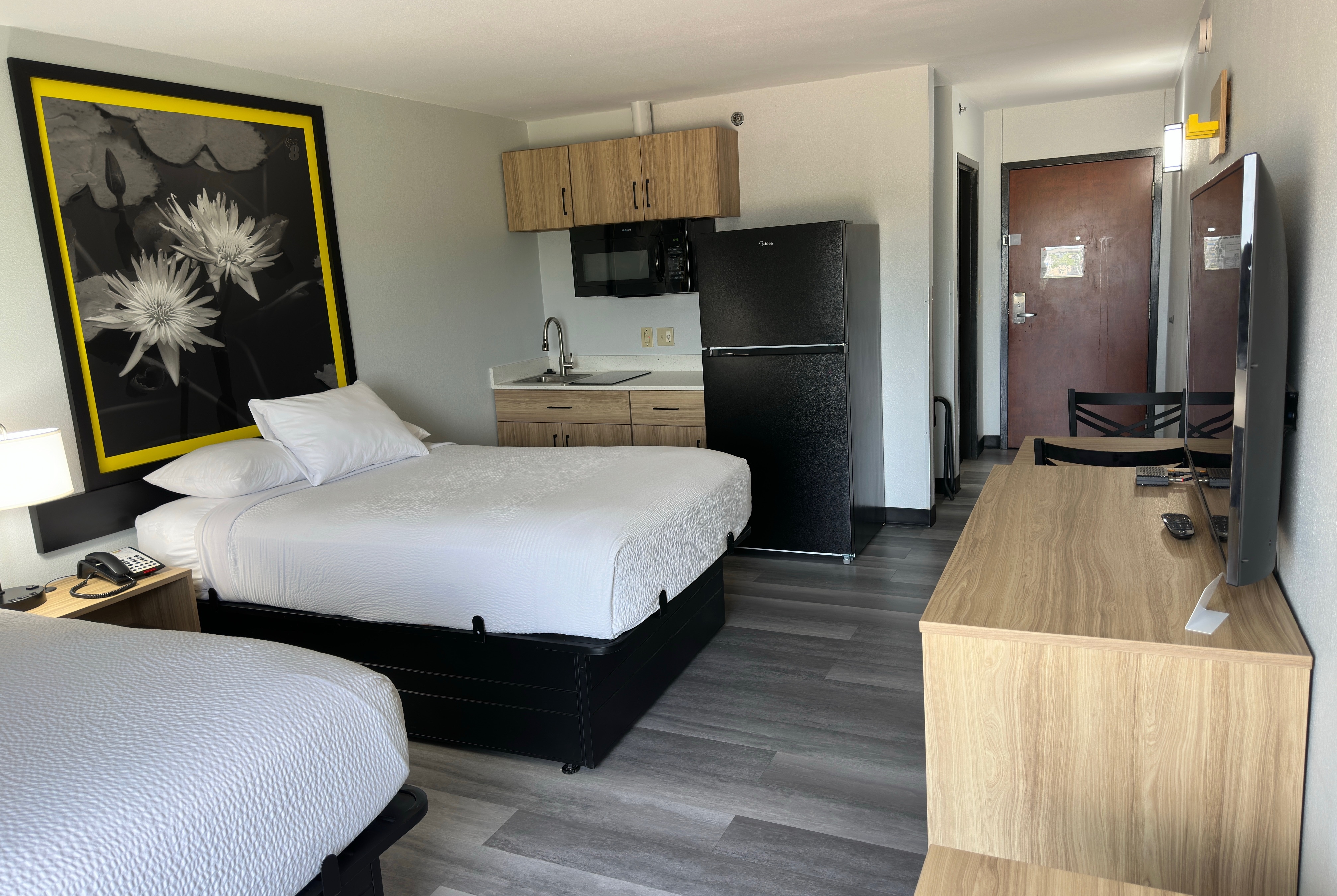 Guest room at the Super 8 by Wyndham Alexandria LA in Alexandria, Louisiana