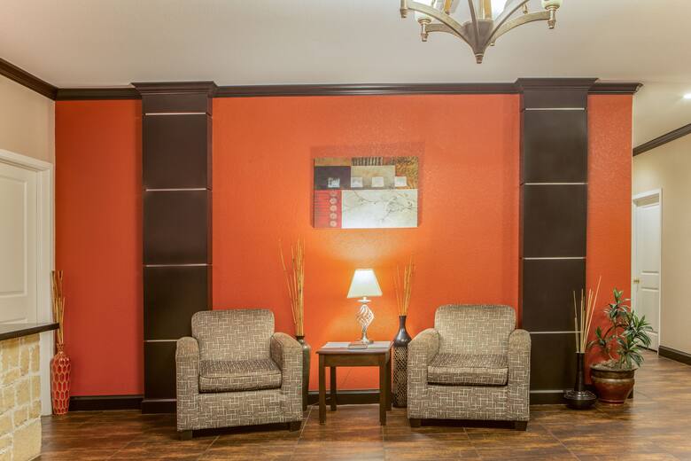 Super 8 Mansfield LA hotel lobby in Mansfield, Louisiana