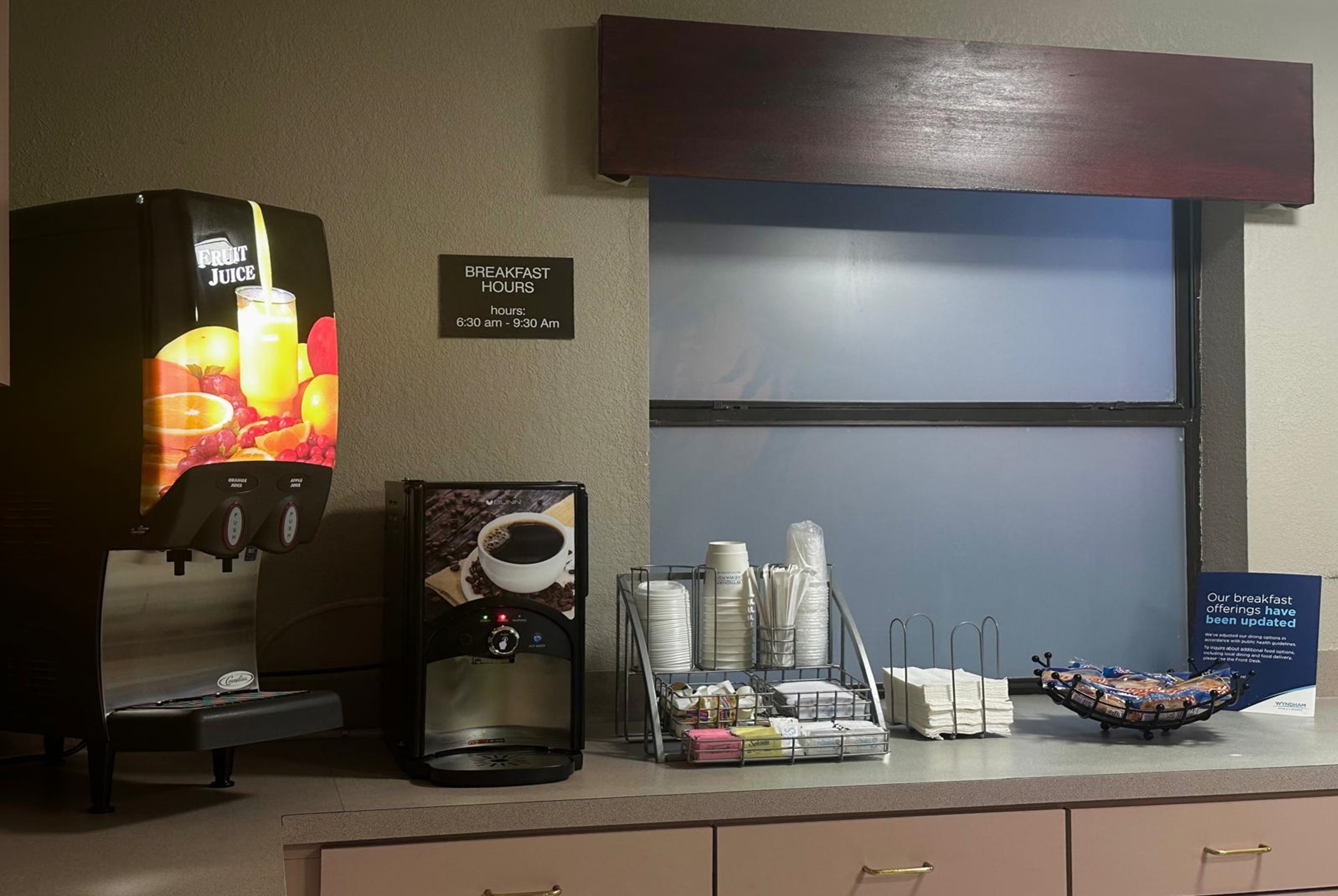 Free breakfast at Super 8 by Wyndham Monroe in Monroe, Louisiana