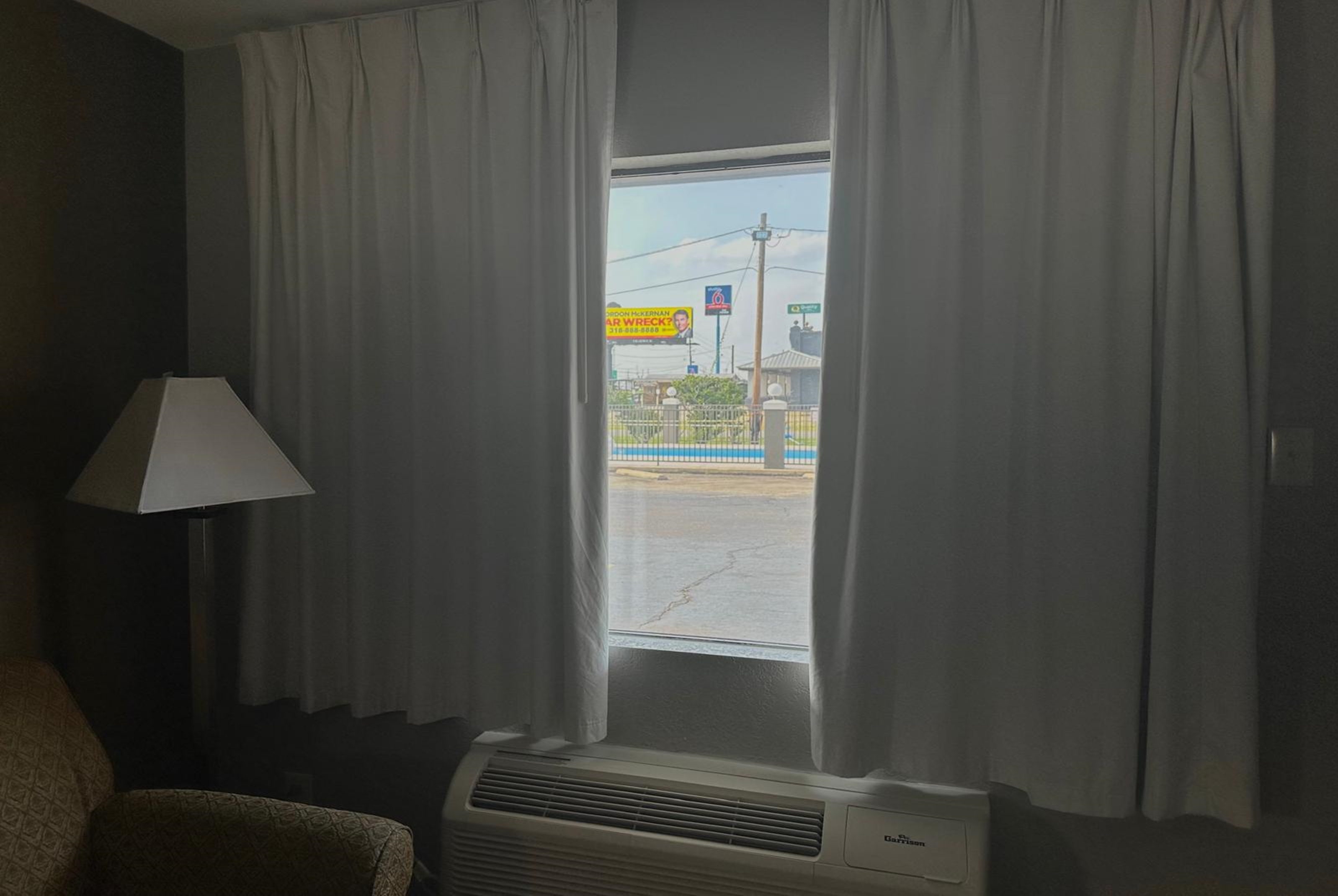 Guest room at the Super 8 by Wyndham Monroe in Monroe, Louisiana