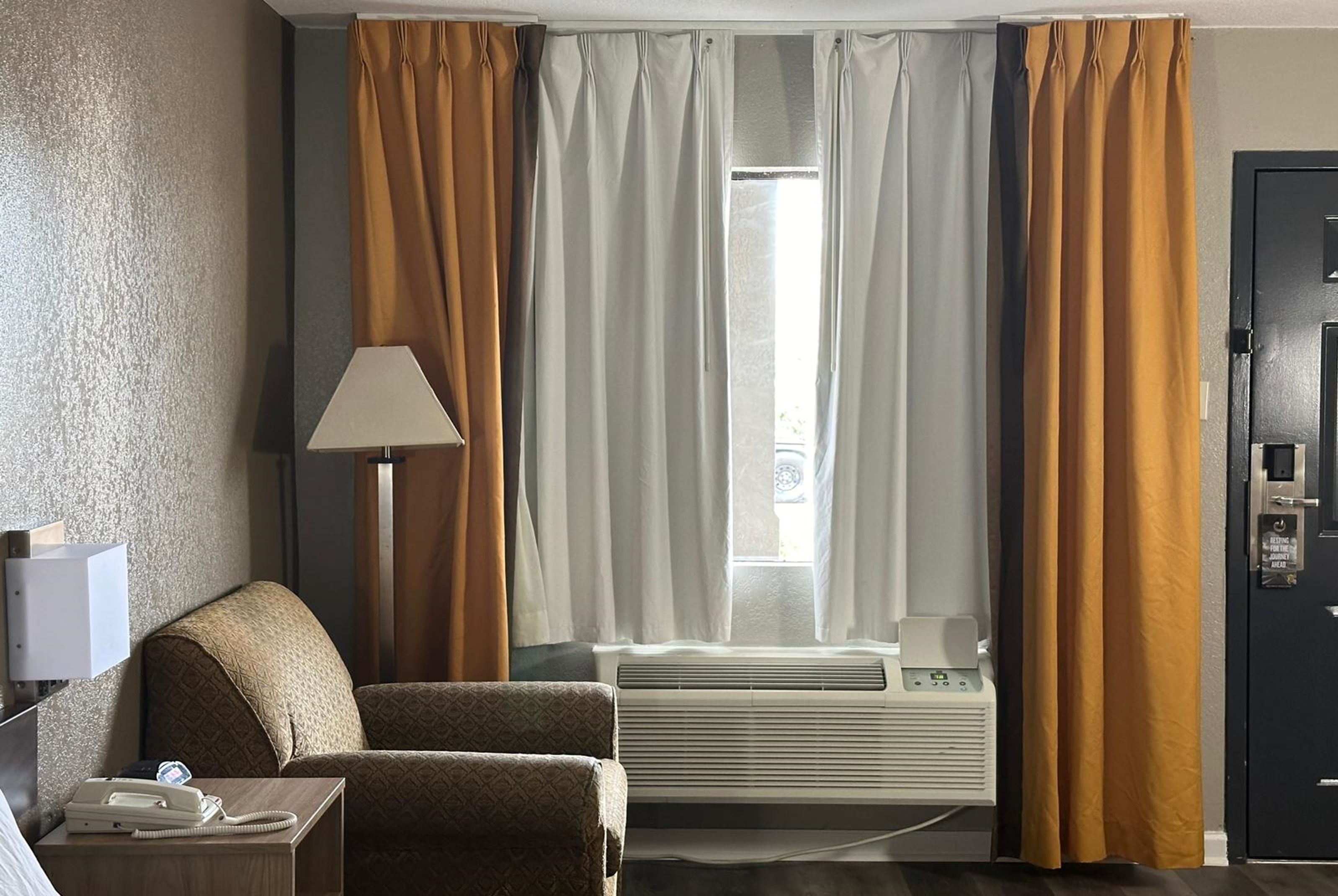 Guest room at the Super 8 by Wyndham Monroe in Monroe, Louisiana