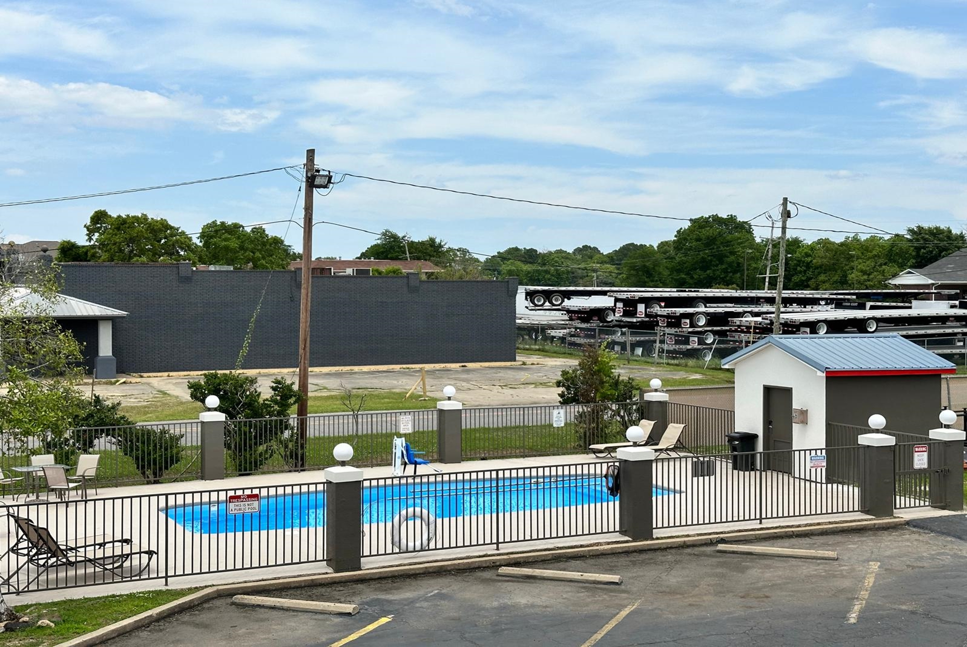 Pool at the Super 8 by Wyndham Monroe in Monroe, Louisiana