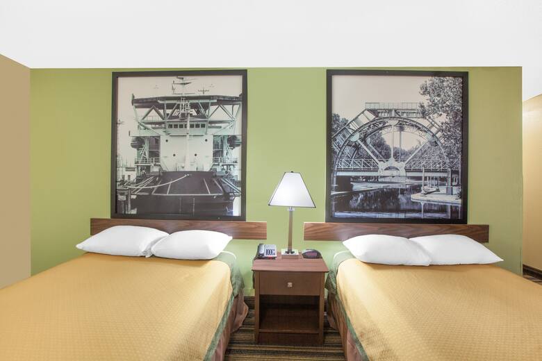 Guest room at the Super 8 Natchitoches in Natchitoches, Louisiana