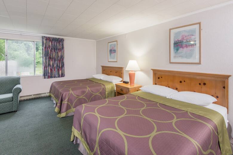 Guest room at the Super 8 W Yarmouth Hyannis/Cape Cod in West Yarmouth, Massachusetts