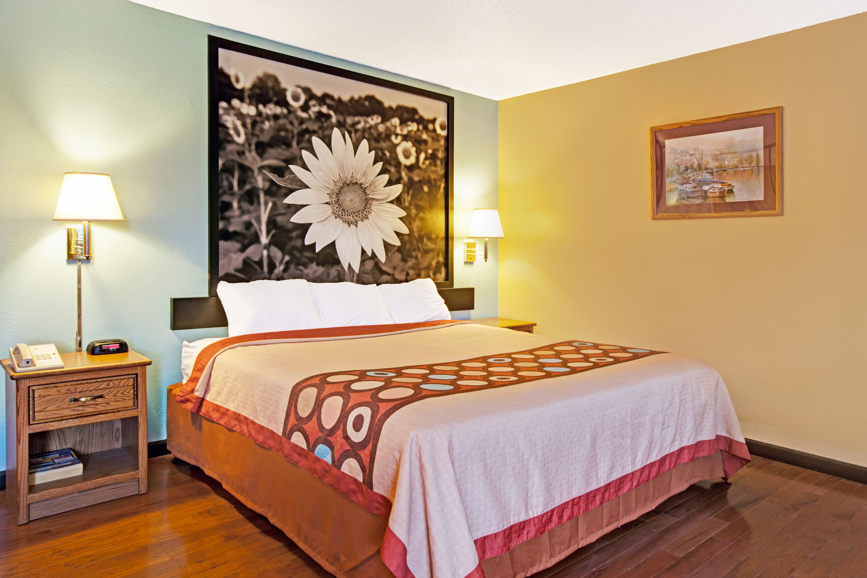 Guest room at the Super 8 by Wyndham Baltimore/Essex Area in Baltimore, Maryland