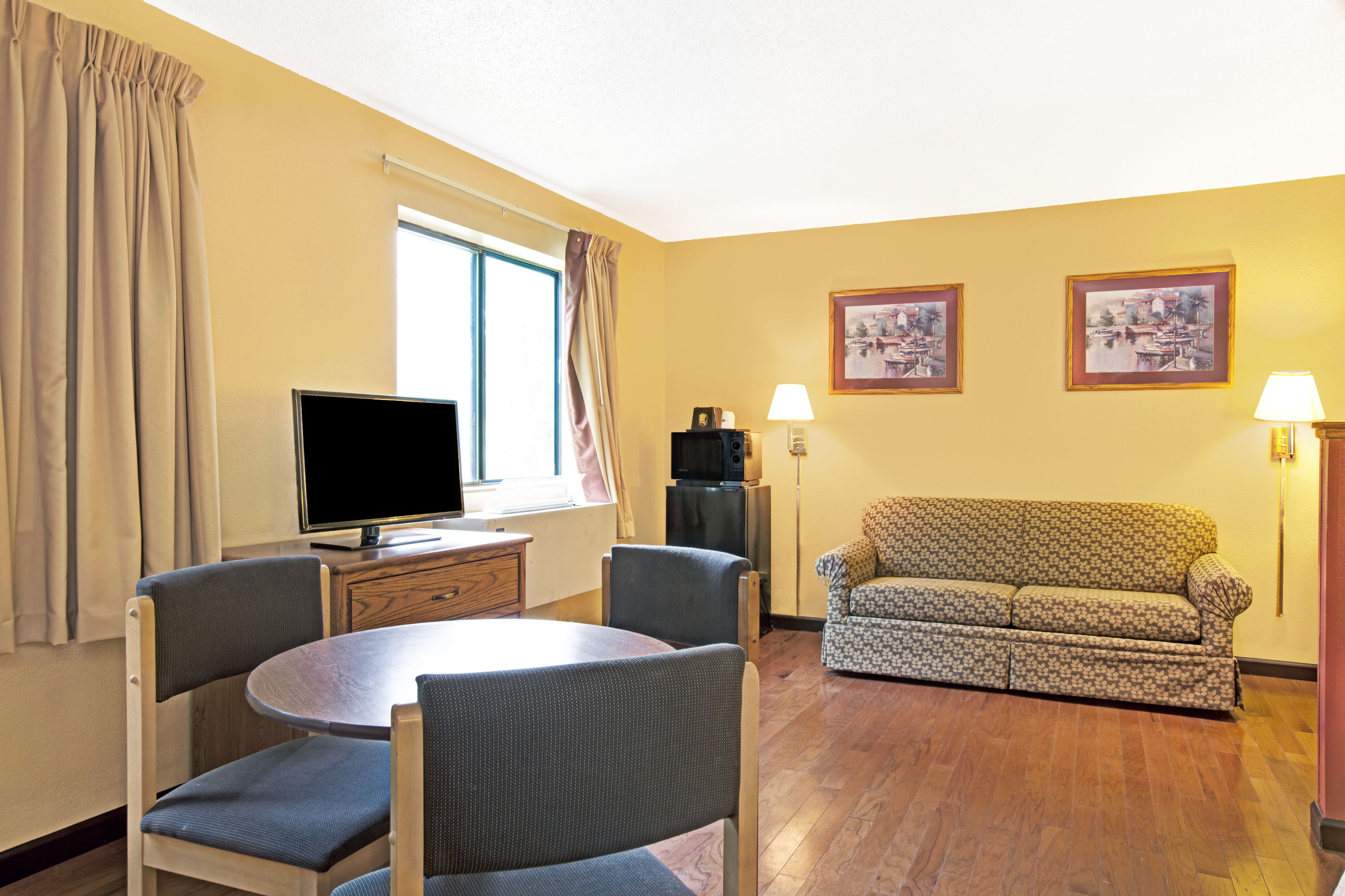 Guest room at the Super 8 by Wyndham Baltimore/Essex Area in Baltimore, Maryland