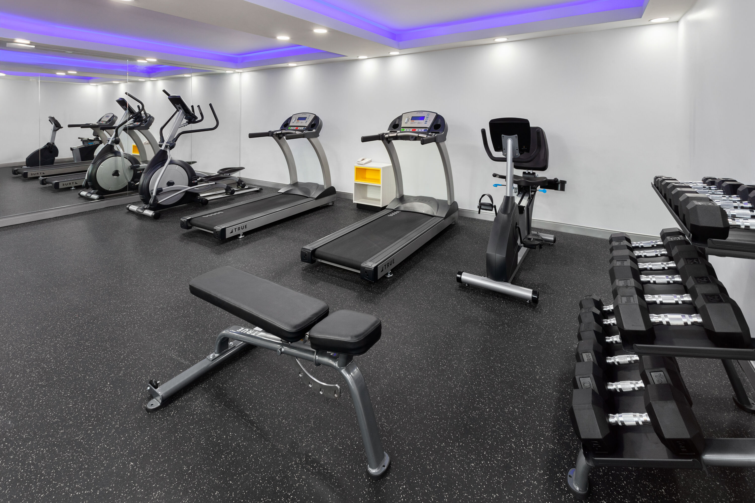 Fitness room at Super 8 by Wyndham Baltimore Northwest in Baltimore, Maryland