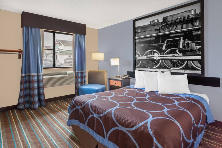 Guest room at the Super 8 Havre De Grace Aberdeen Area in Havre De Grace, Maryland