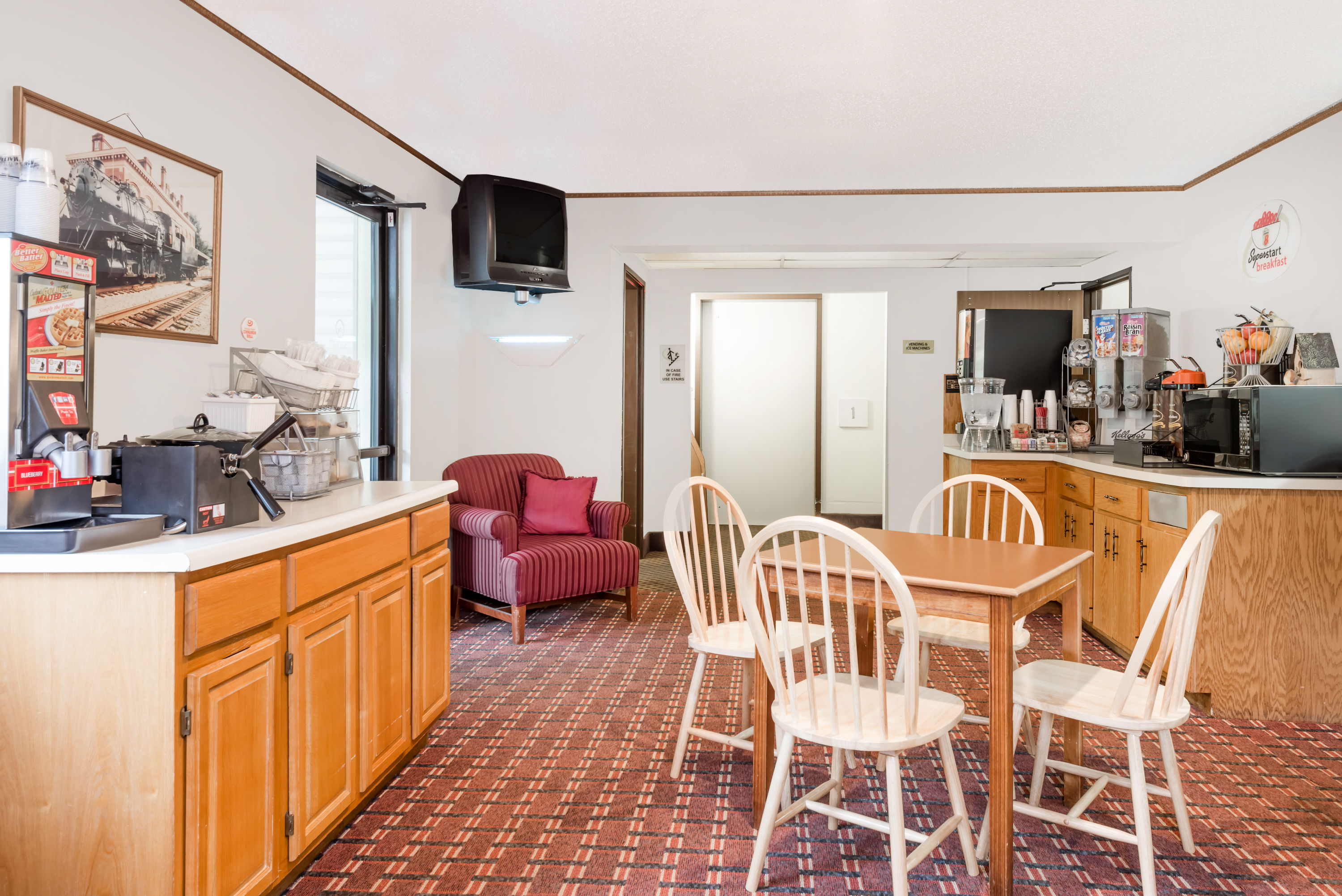 Free breakfast at Super 8 by Wyndham La Vale/Cumberland Area in La Vale, Maryland