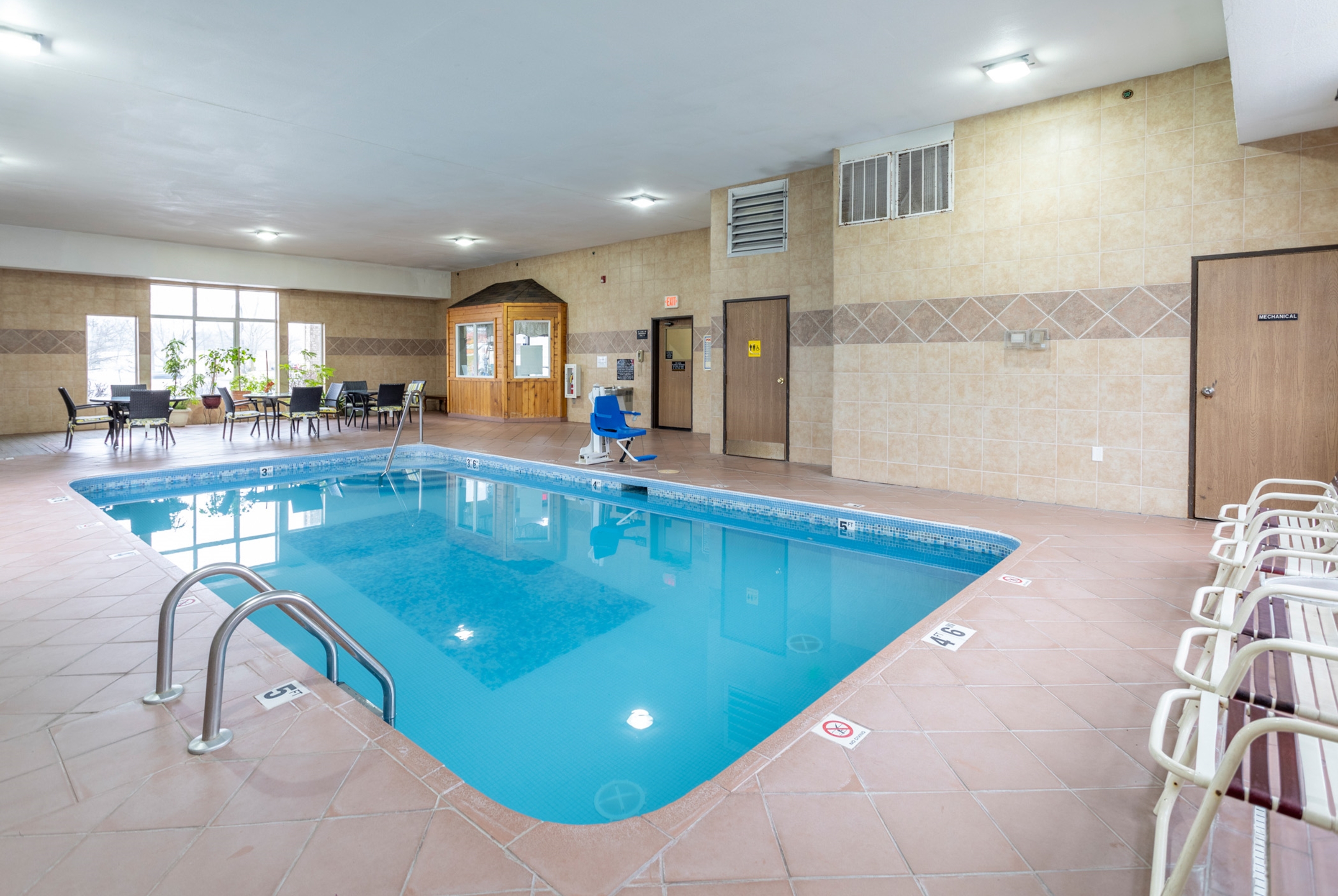 Pool at the Super 8 by Wyndham Big Rapids in Big Rapids, Michigan