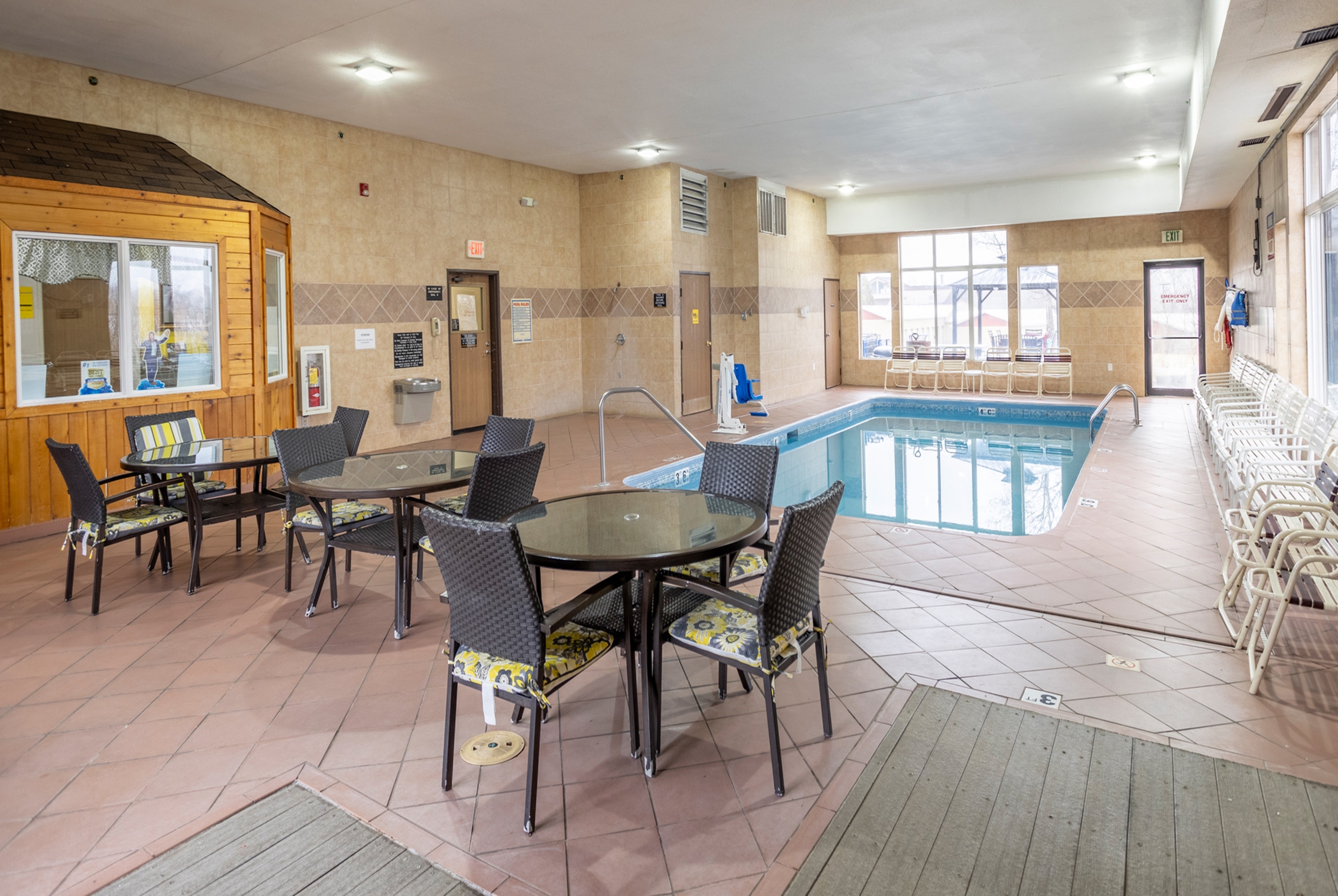 Pool at the Super 8 by Wyndham Big Rapids in Big Rapids, Michigan