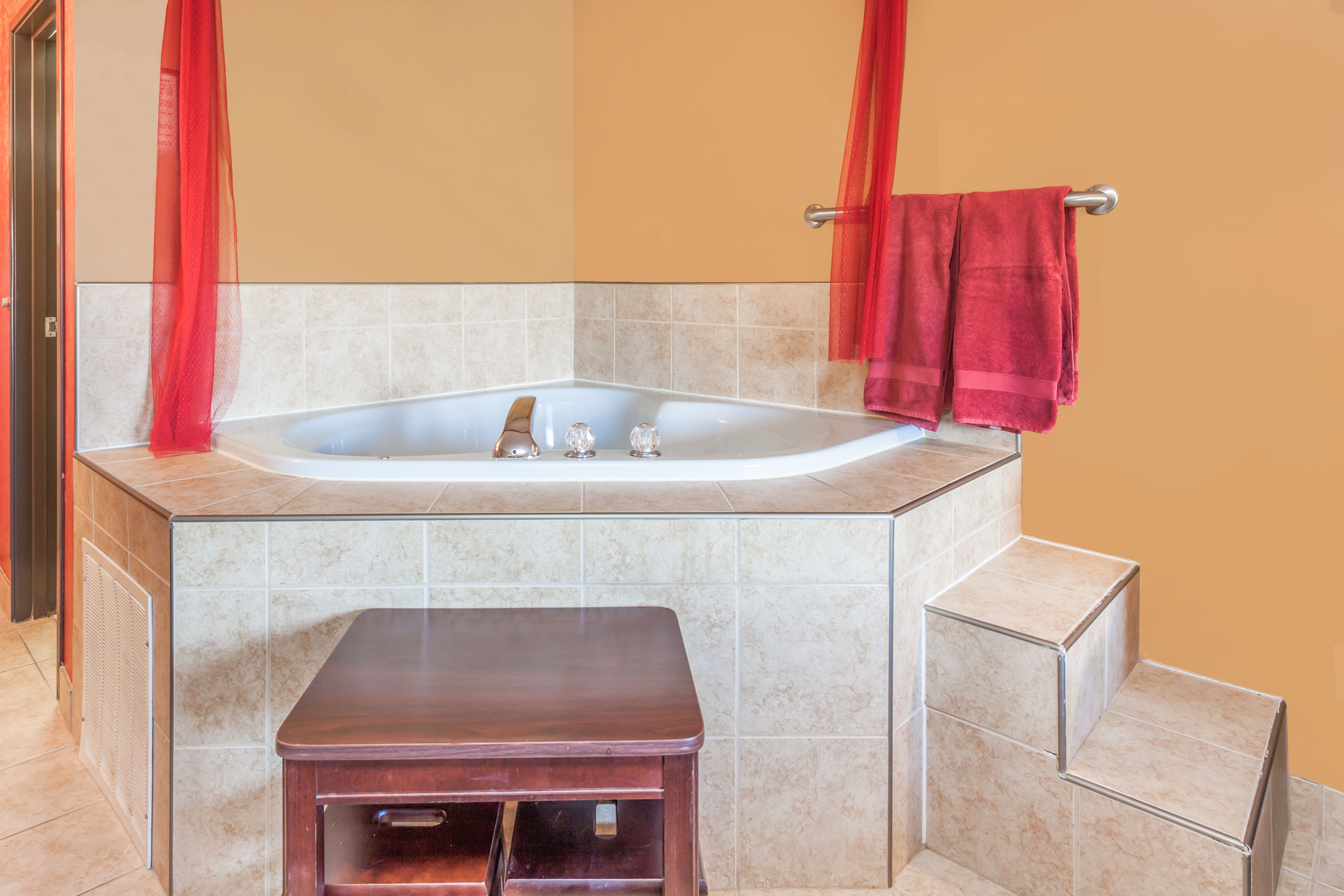 Guest room at the Super 8 by Wyndham Imlay City in Imlay City, Michigan