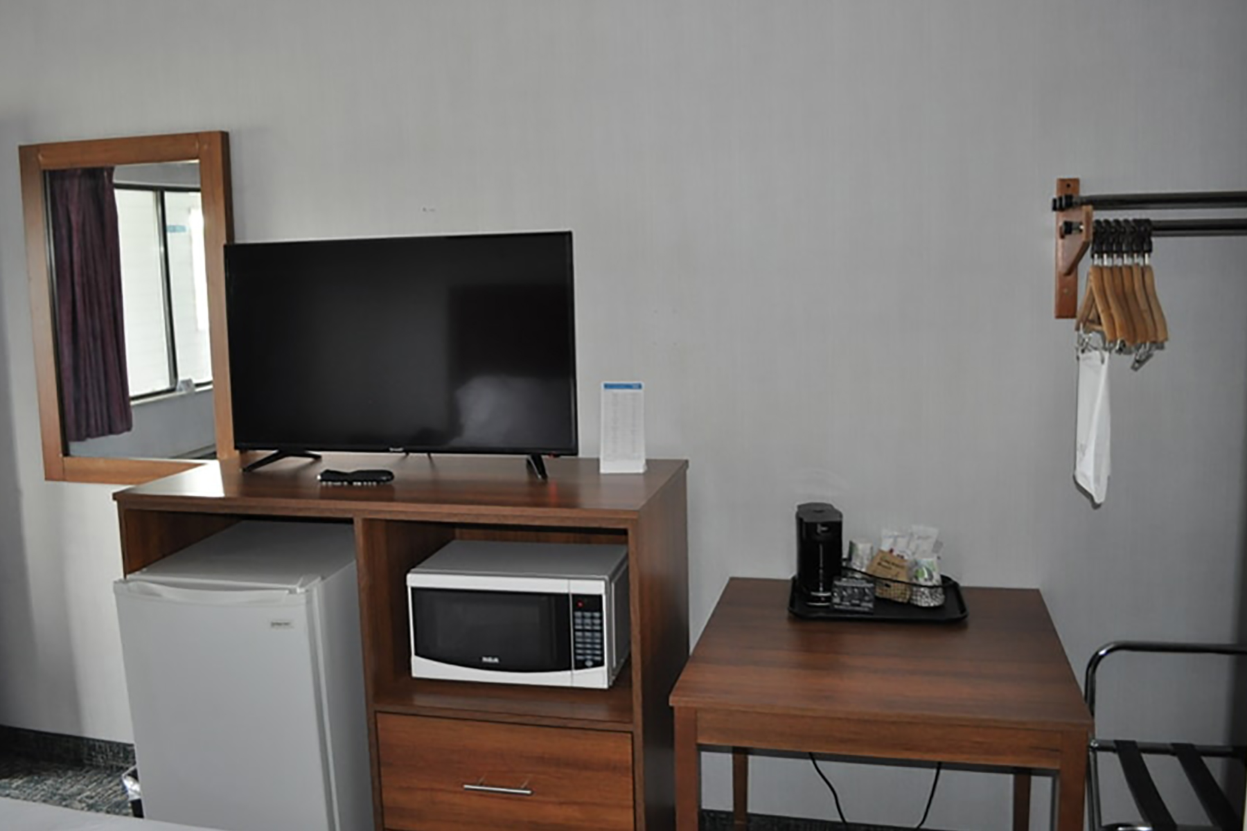 Guest room at the Super 8 by Wyndham Petoskey in Petoskey, Michigan