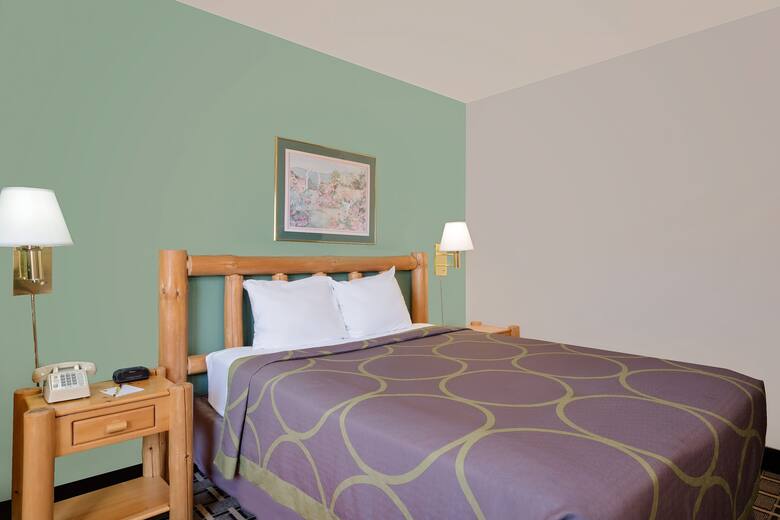 Guest room at the Super 8 Cloquet in Cloquet, Minnesota