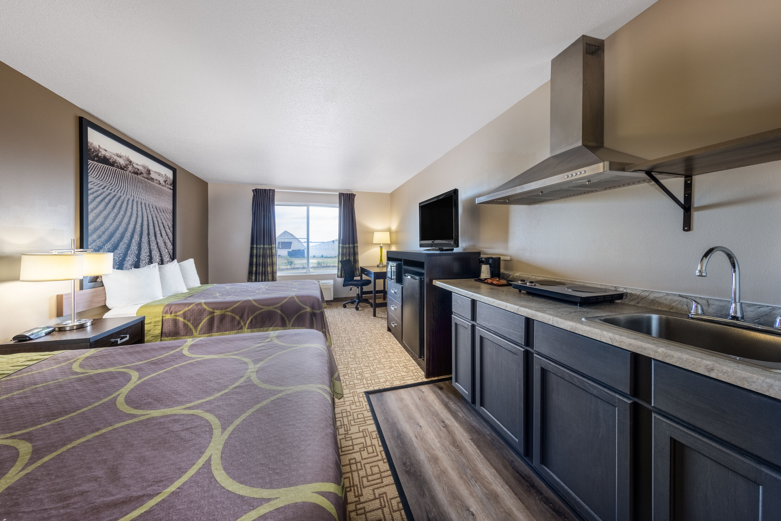 Guest room at the Super 8 by Wyndham Jackson MN in Jackson, Minnesota