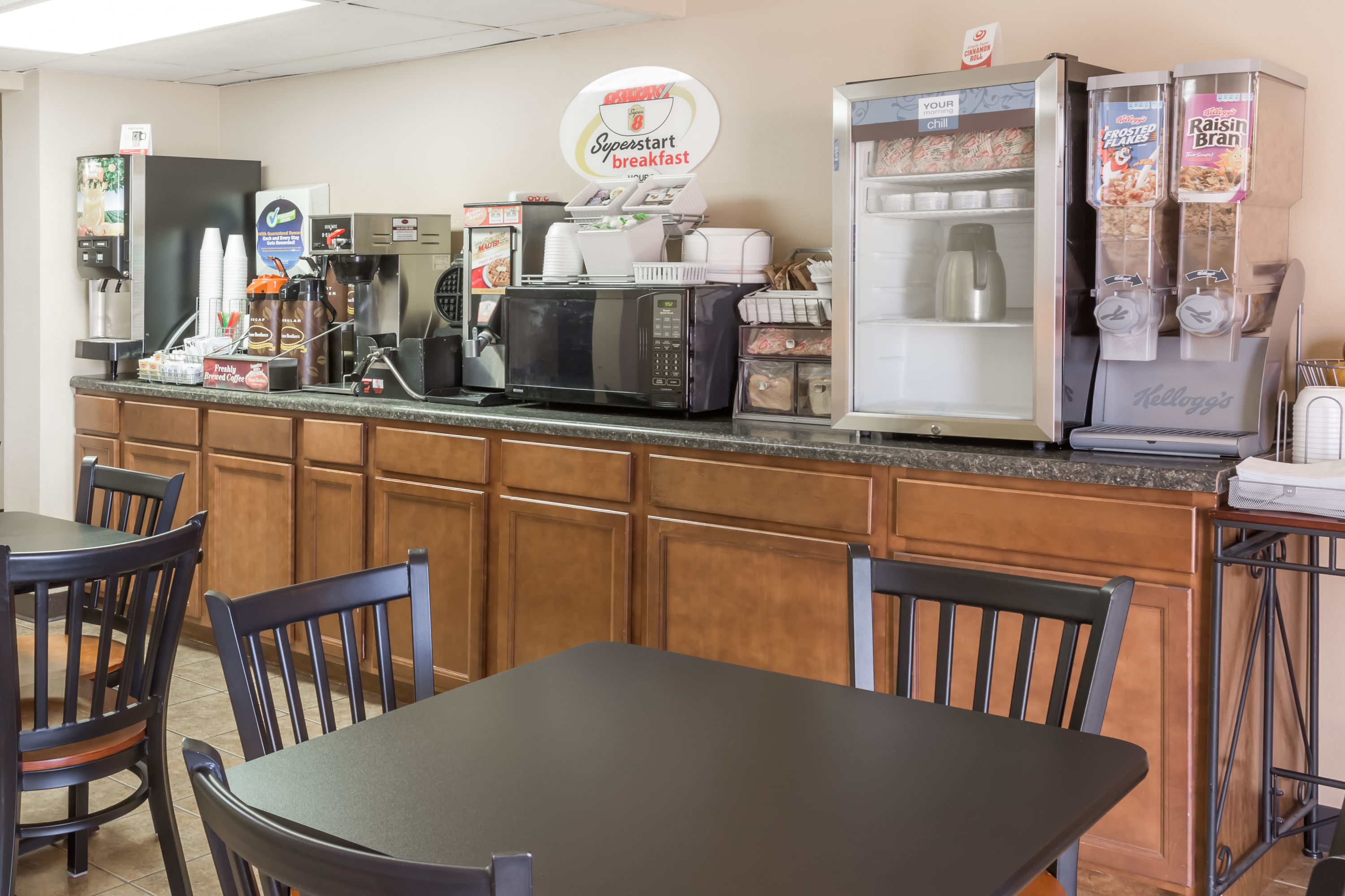 Free breakfast at Super 8 by Wyndham Luverne I90 in Luverne, Minnesota