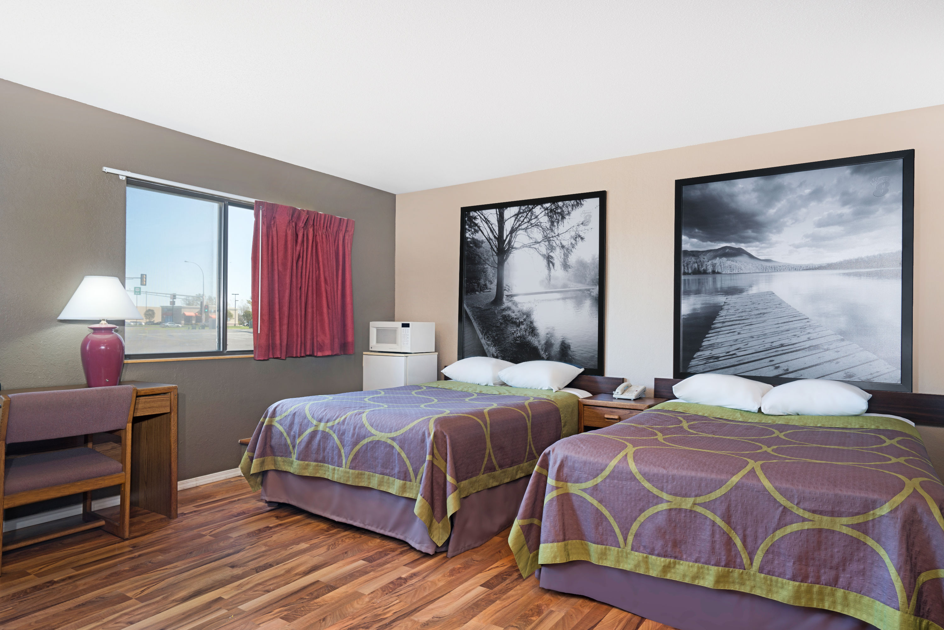 Guest room at the Super 8 by Wyndham Marshall MN in Marshall, Minnesota