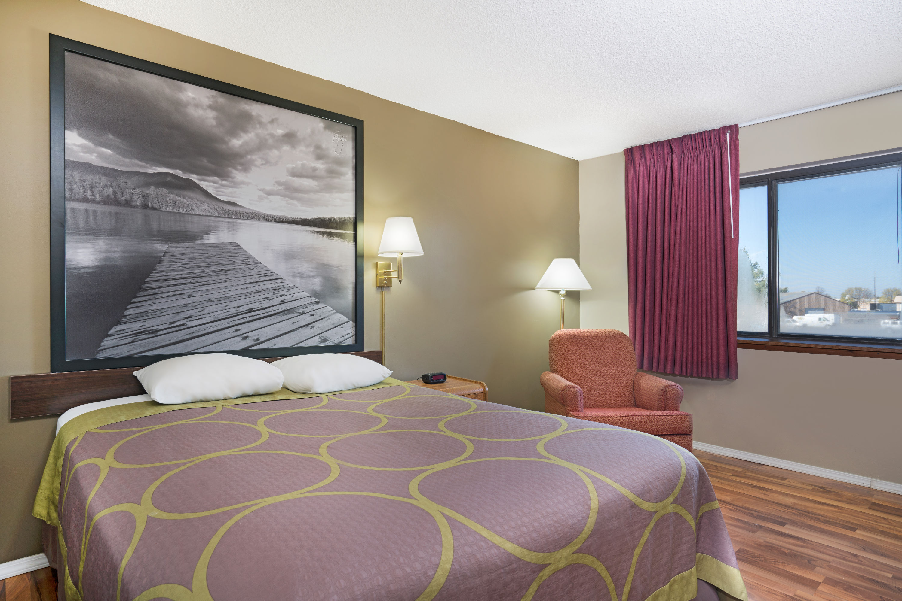 Guest room at the Super 8 by Wyndham Marshall MN in Marshall, Minnesota