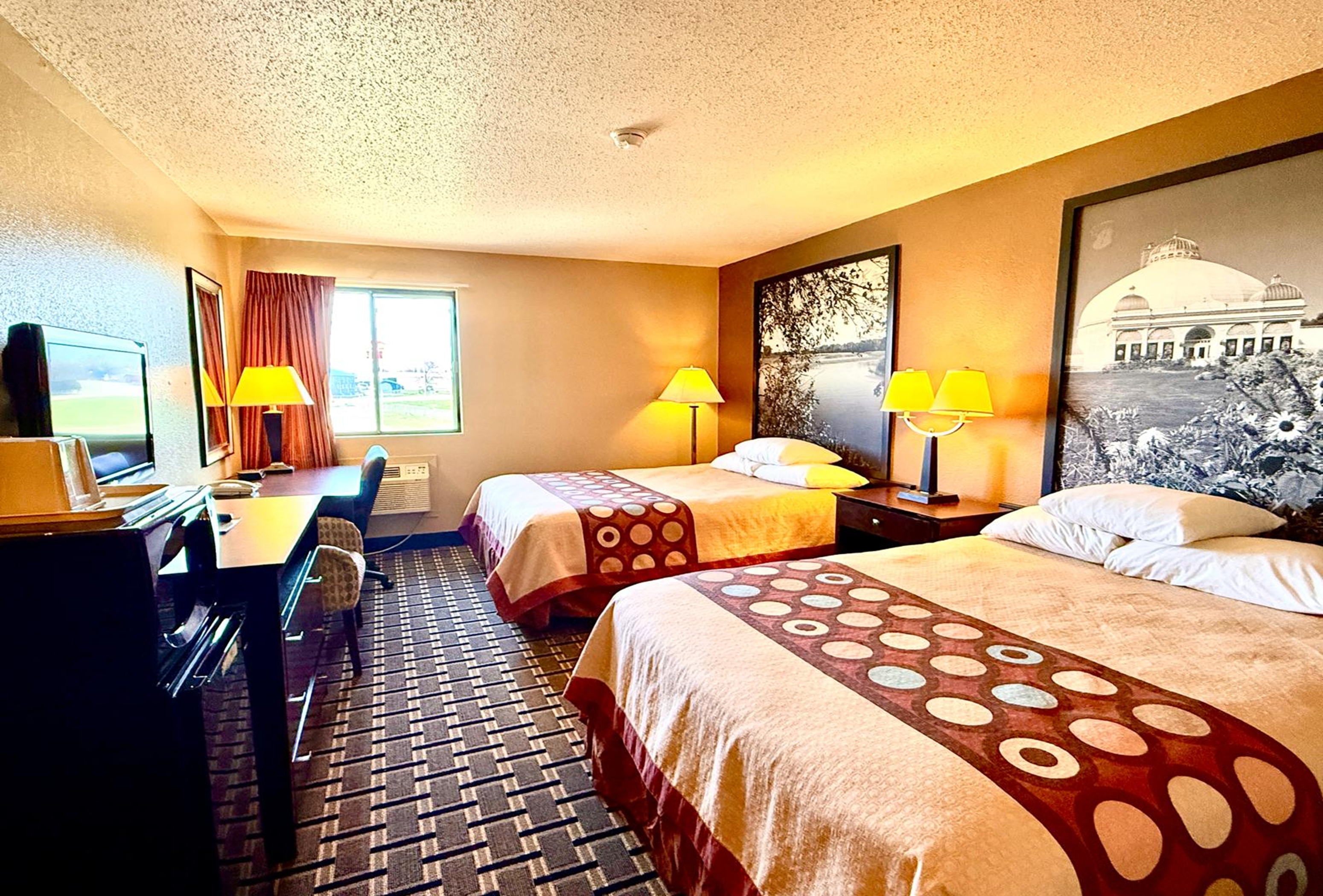 Guest room at the Super 8 by Wyndham Melrose in Melrose, Minnesota